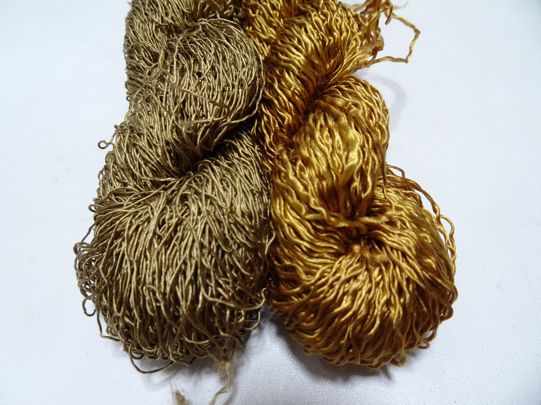 Japanese Vintage Rare Chirimen Silk Thread 2sets Embroidery & Weaving 17554