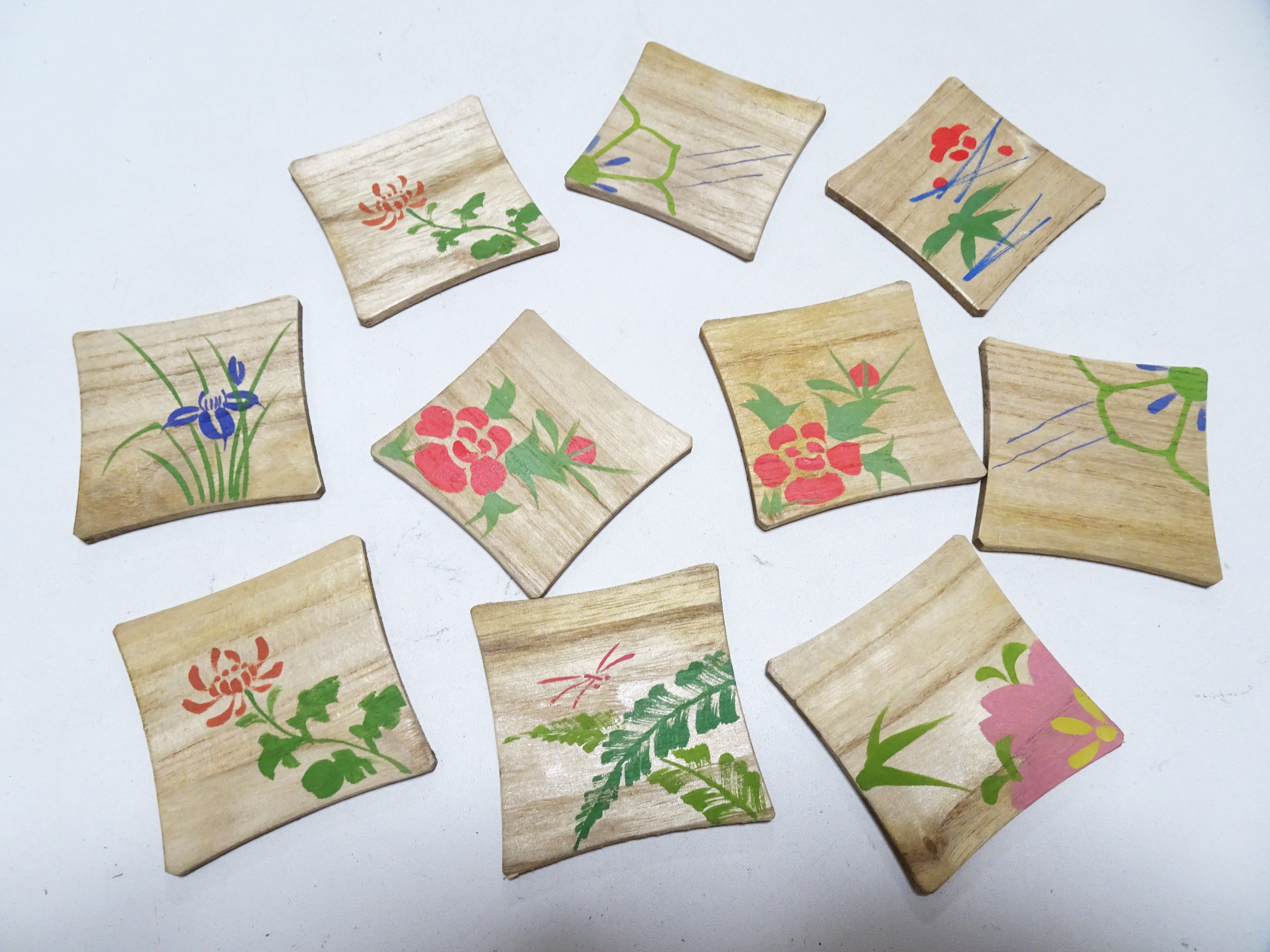 Vintage Japanese Wooden Thread Spools 10sets 17465