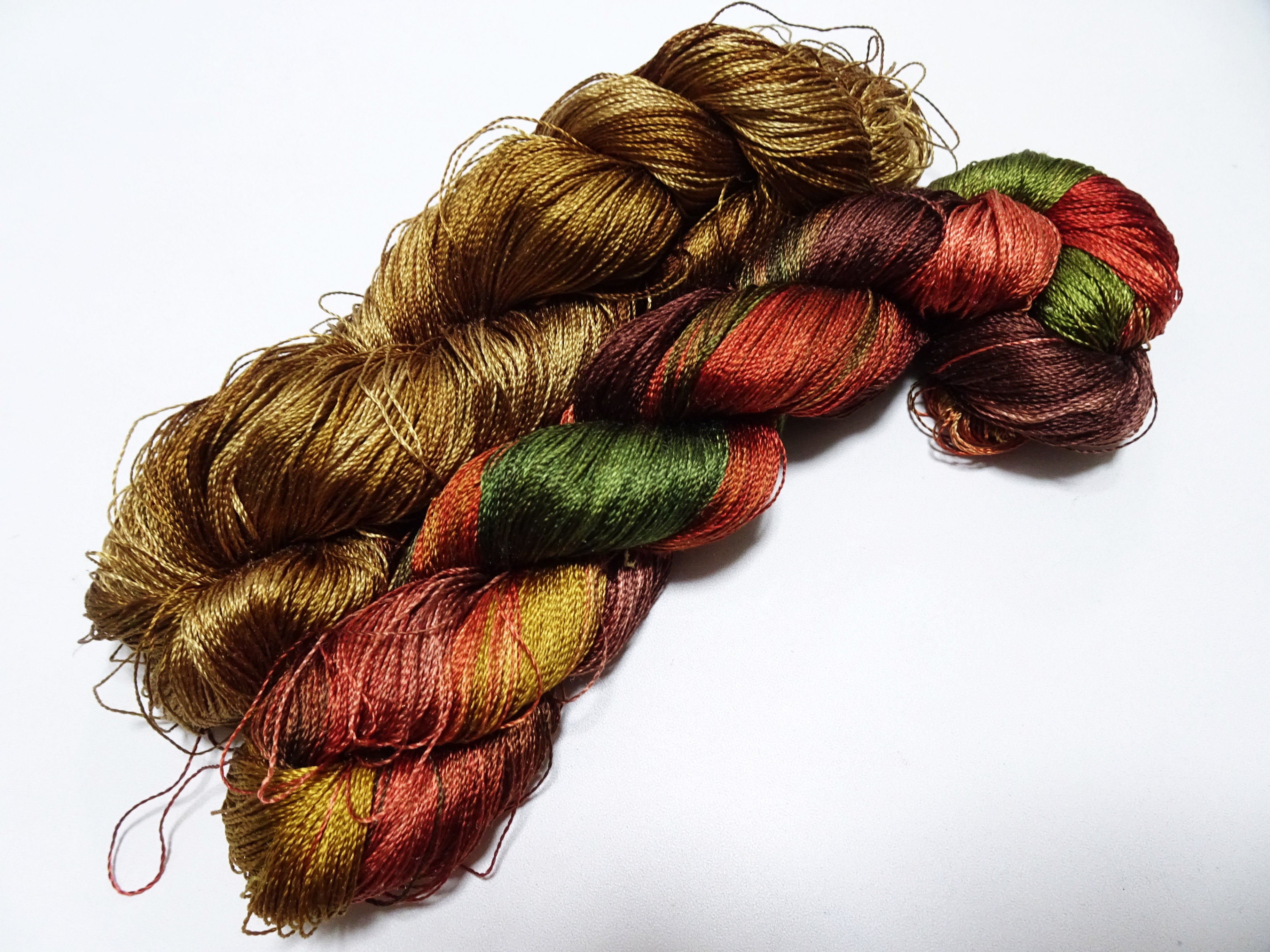 Japanese Vintage Twisted Silk Thread 2sets Embroidery & Weaving 18450