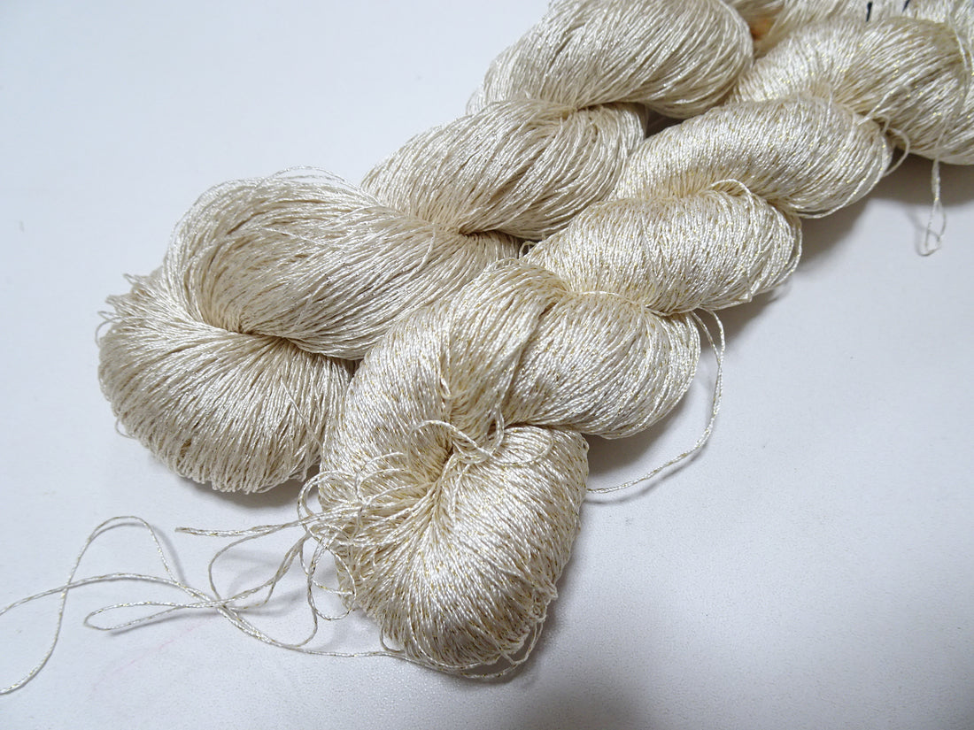 Japanese vintage high class rare silk thread 2sets Mixture of Gold embroidery 9529