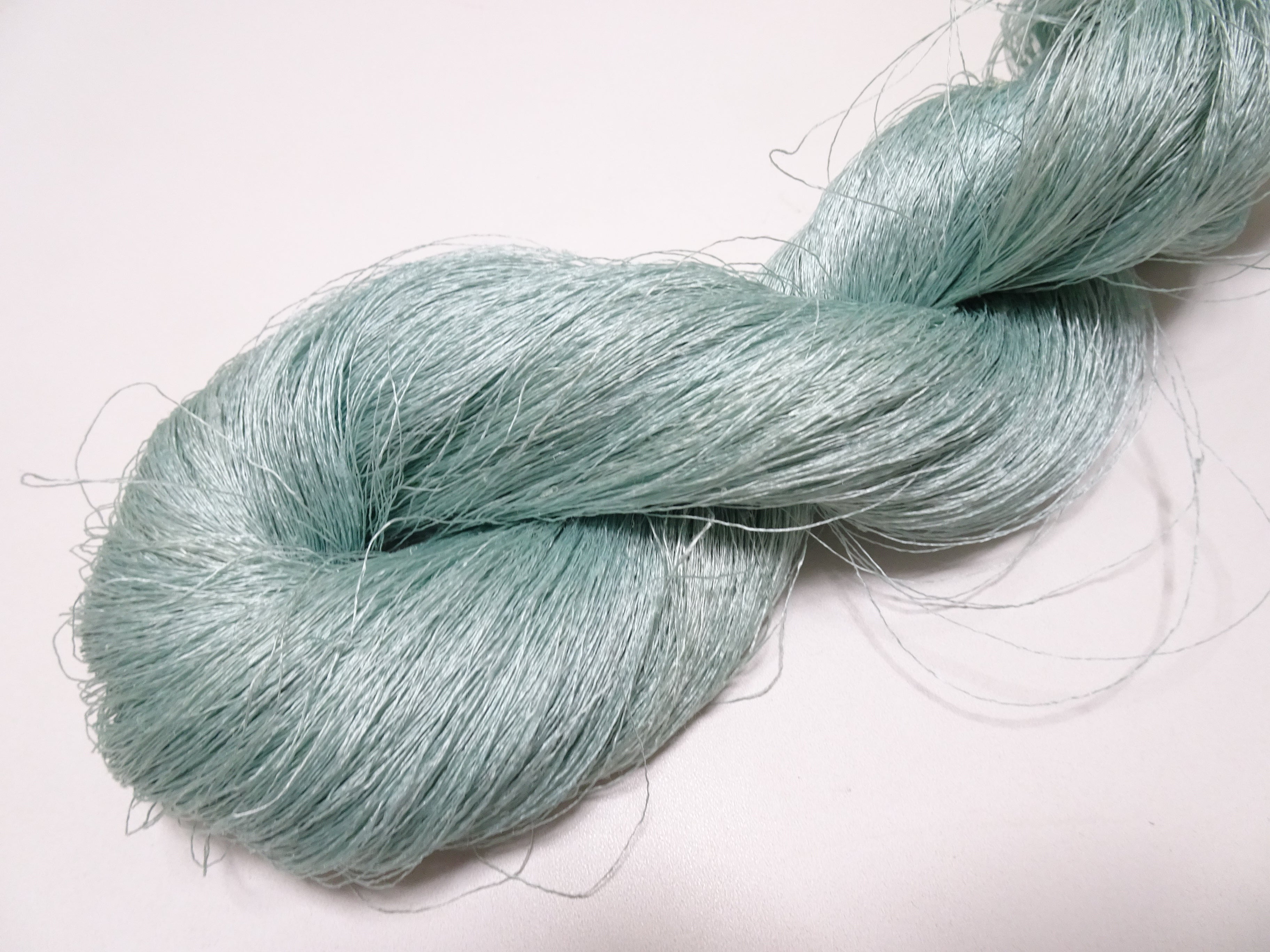 Japanese vintage Tsumugi silk thread embroidery & weave 8747