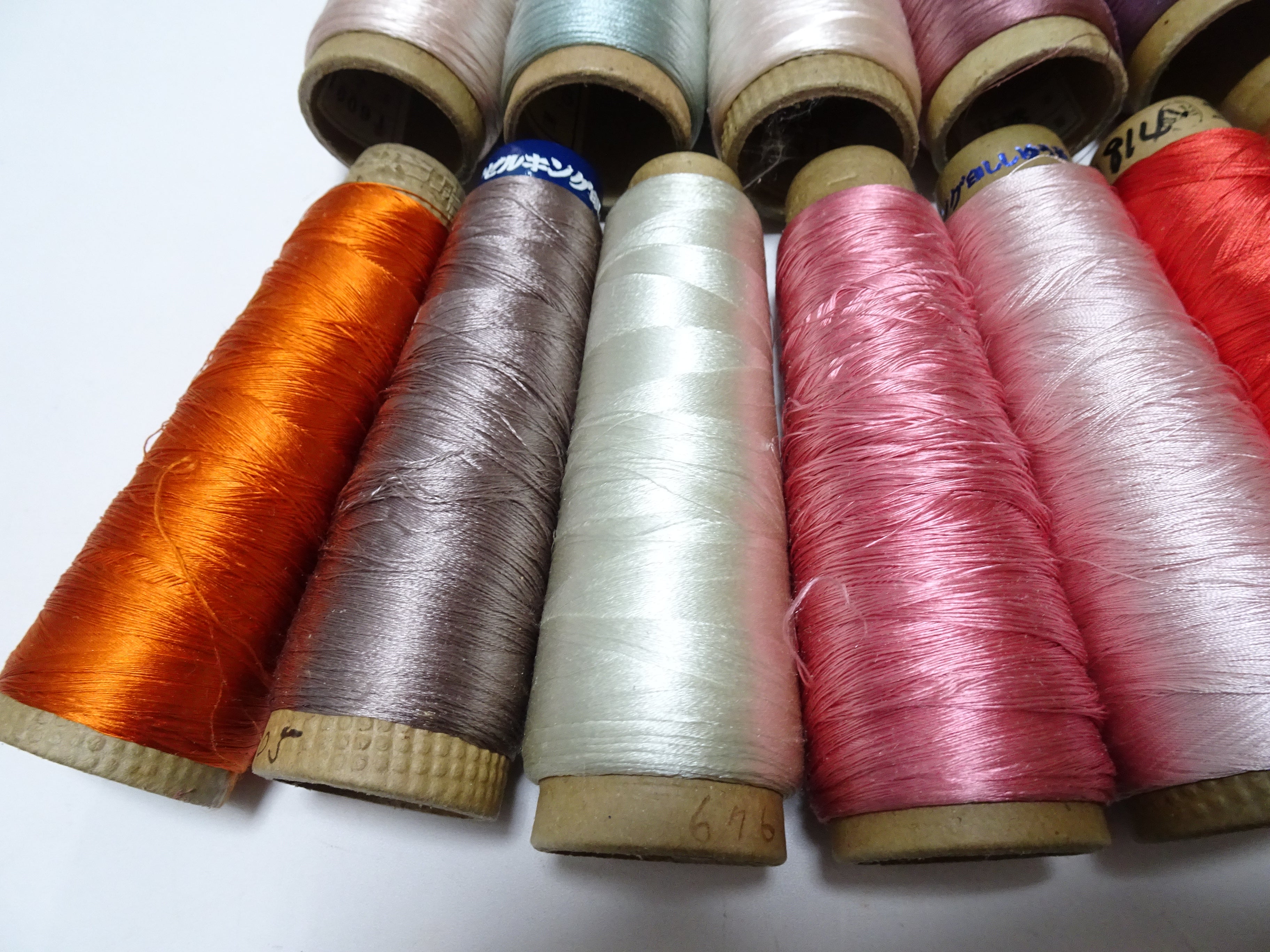 Great deal!! Japanese vintage silk thread 14sets embroidery Imperfect item (please see description for details)  16379