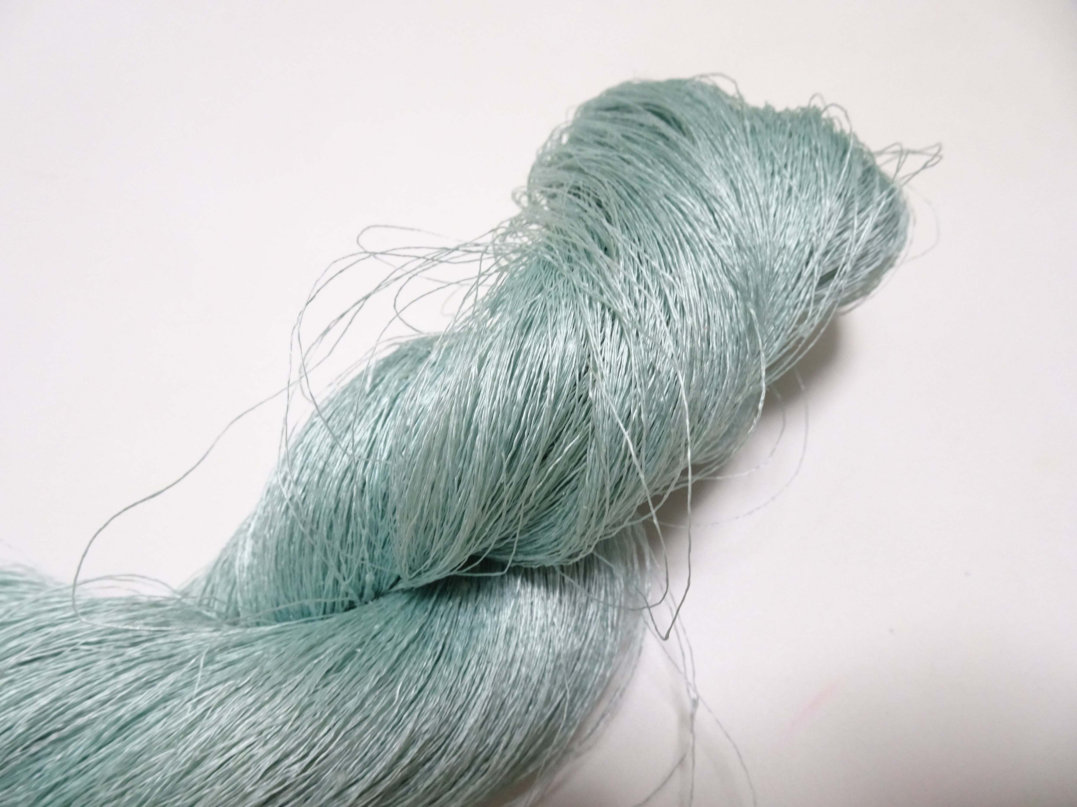 Japanese vintage Tsumugi silk thread embroidery & weave 8747