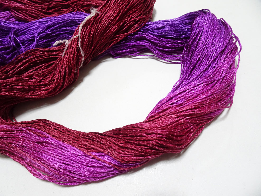 Japanese Tanaka Gen Silk – One-of-a-Kind Hand-Dyed Artistic Silk Thread, Rare Japanese Artisan Yarn, Limited Stock 19126