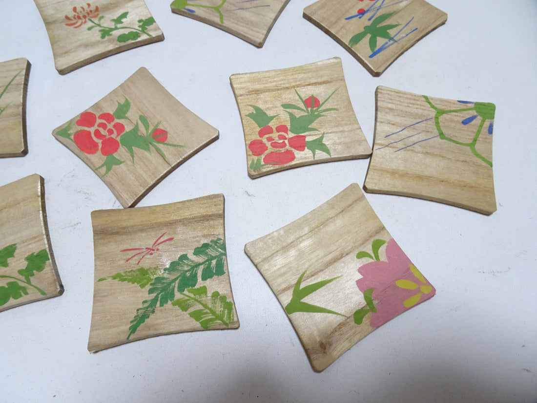 Vintage Japanese Wooden Thread Spools 10sets 17465