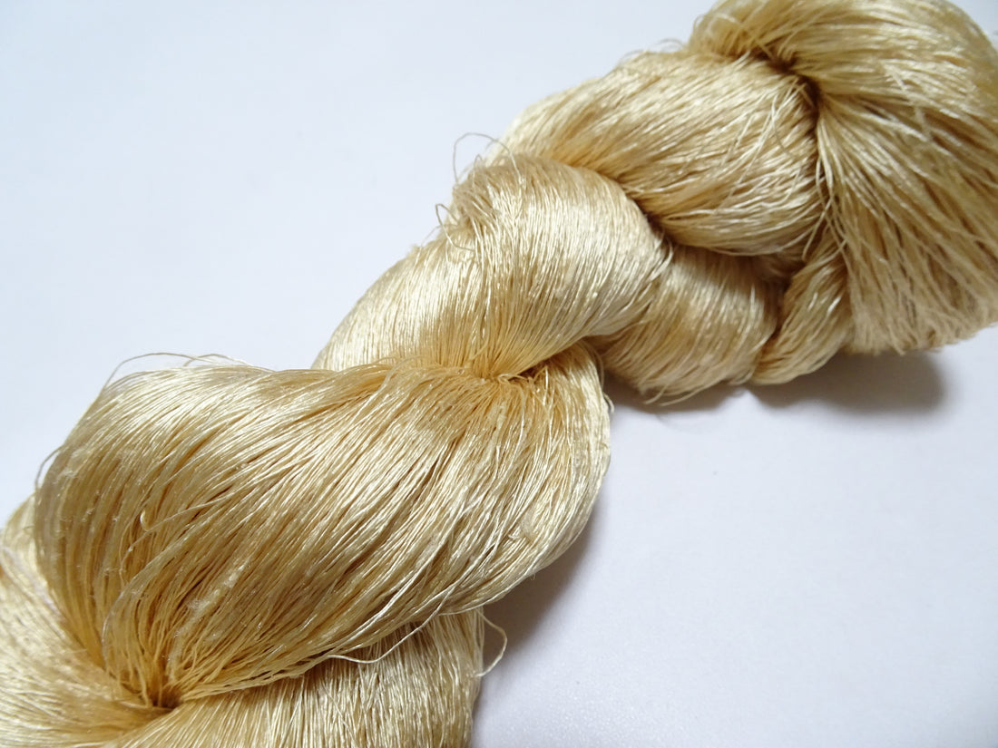 Japanese Vintage Twisted Silk Thread Embroidery 17143