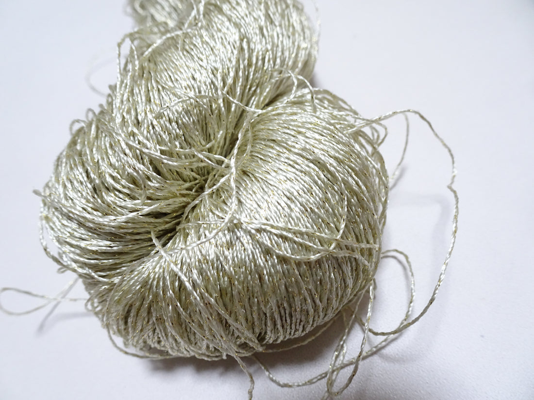 Japanese Vintage High Class Rare Silk Thread Mixture of Gold embroidery 15609