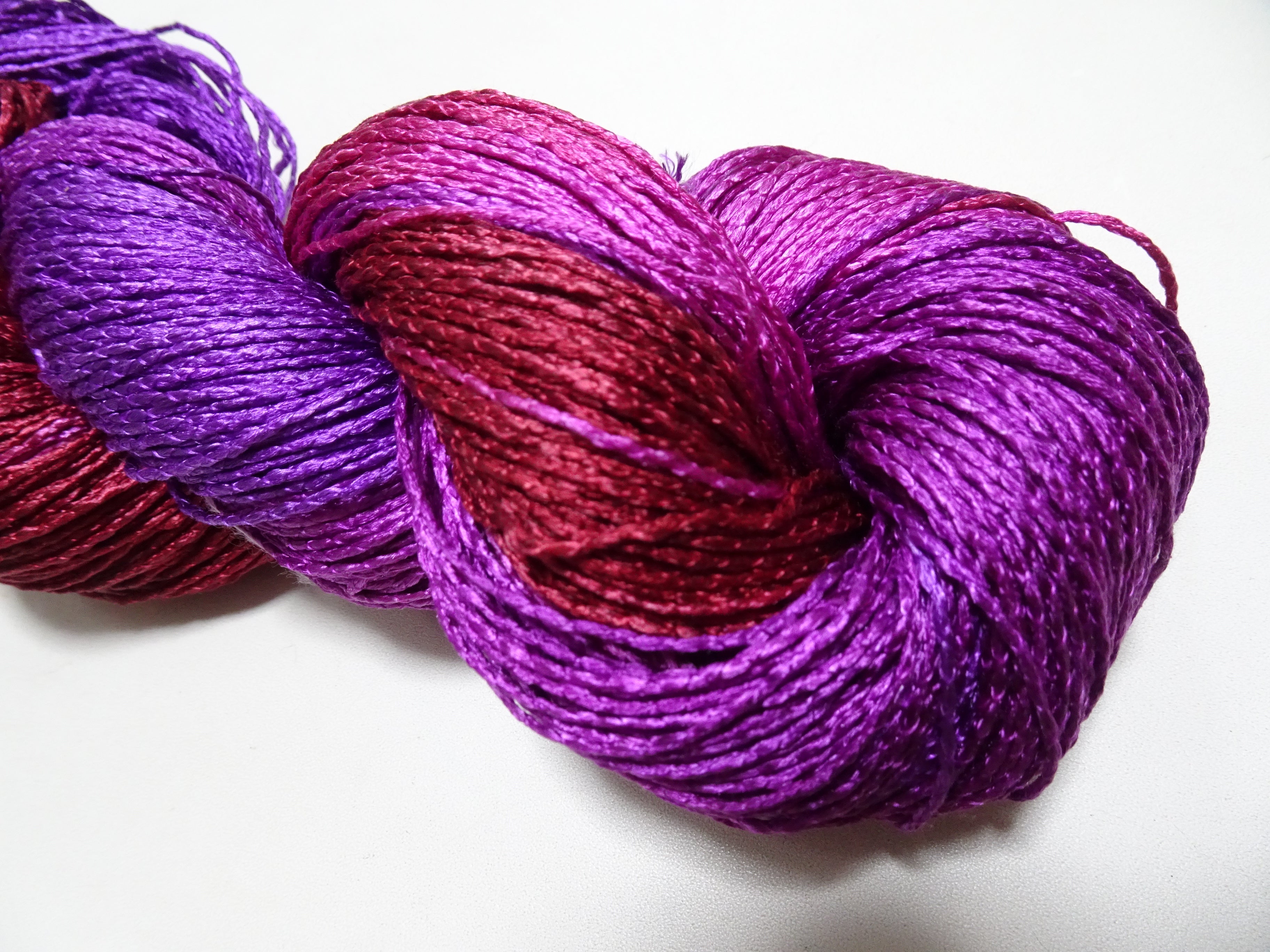 Japanese Tanaka Gen Silk – One-of-a-Kind Hand-Dyed Artistic Silk Thread, Rare Japanese Artisan Yarn, Limited Stock 19126