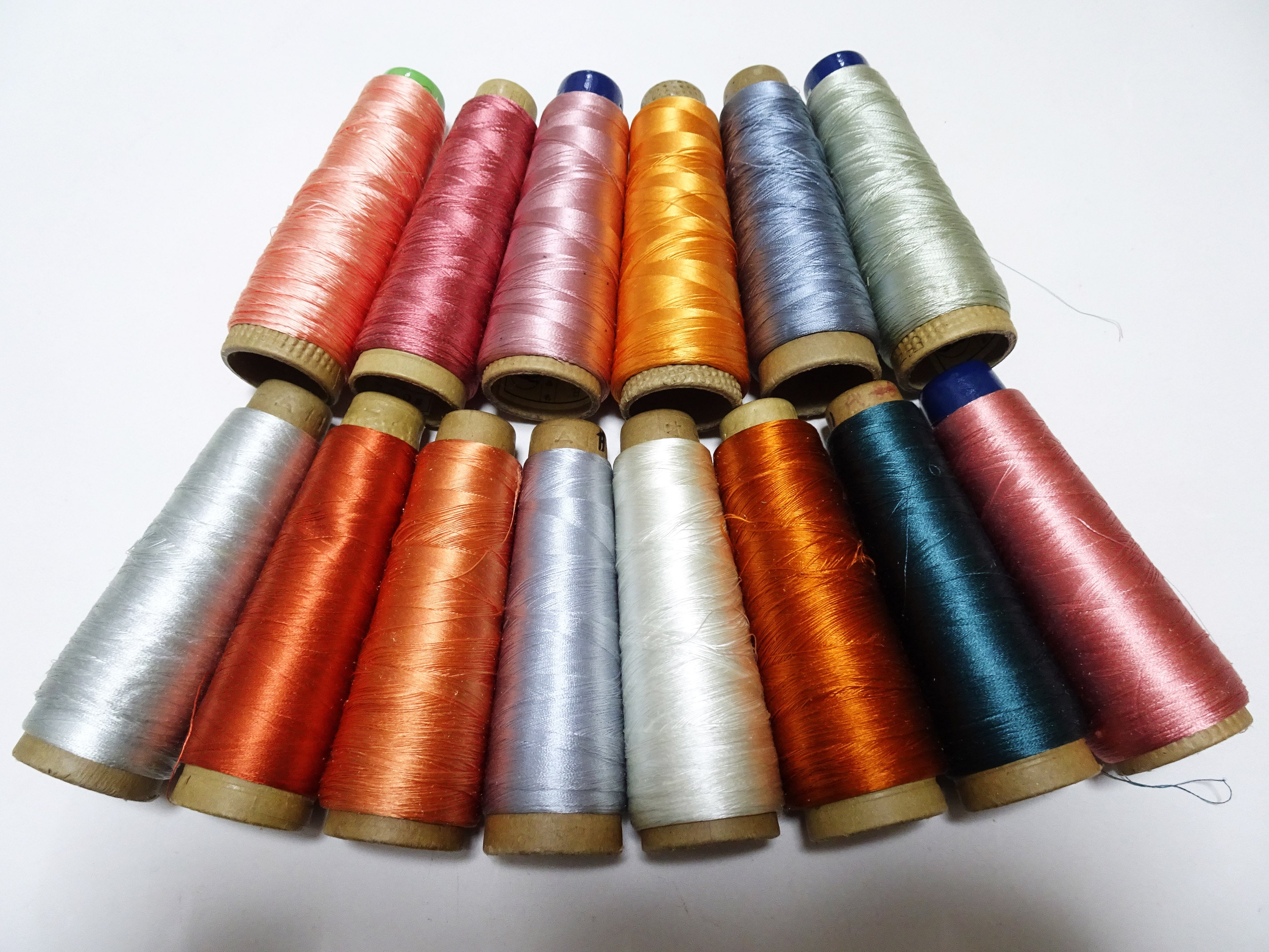 Great deal!! Japanese vintage silk thread 14sets embroidery Imperfect item (please see description for details)  16380
