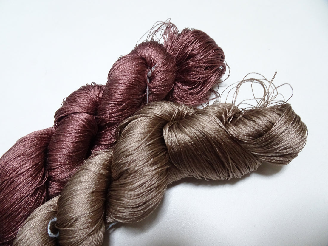 Japanese Vintage Twisted Silk Thread 2sets Embroidery 16968