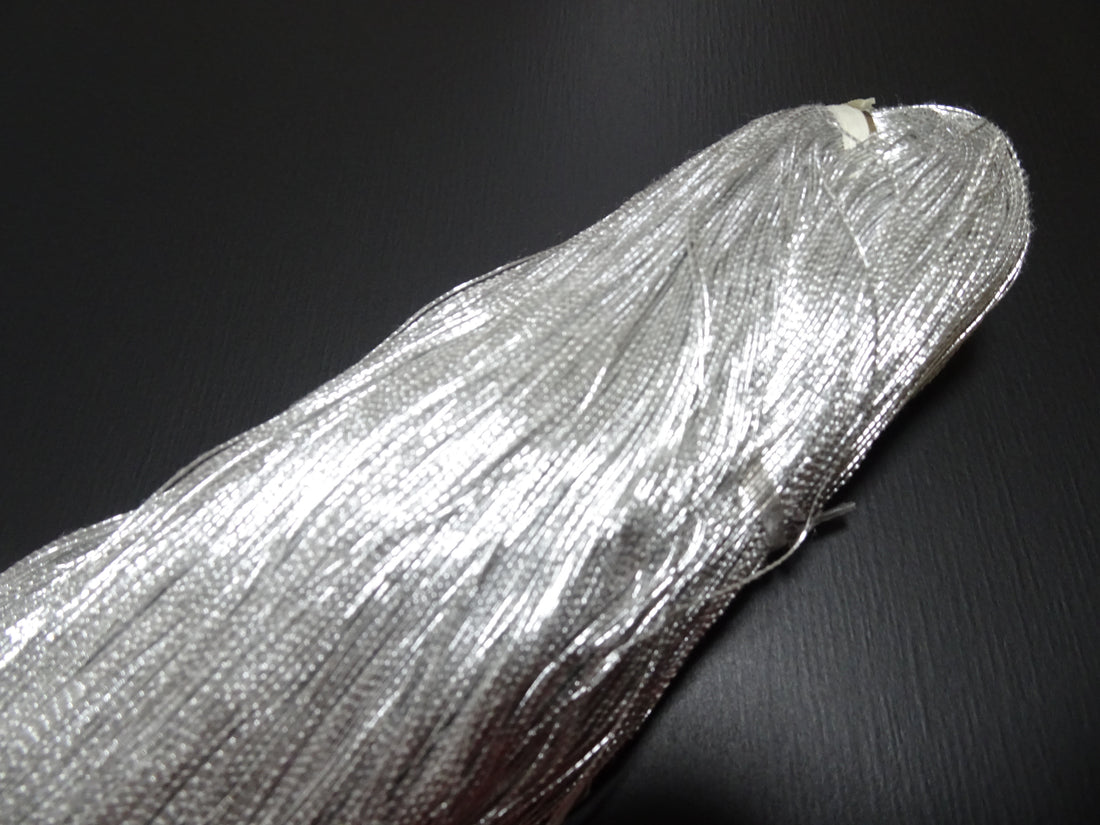 Special Price!!Japanese Vintage High Class Aluminum Leaf Silver Thread 5 Embroidery 1000M  0.40mm  17710