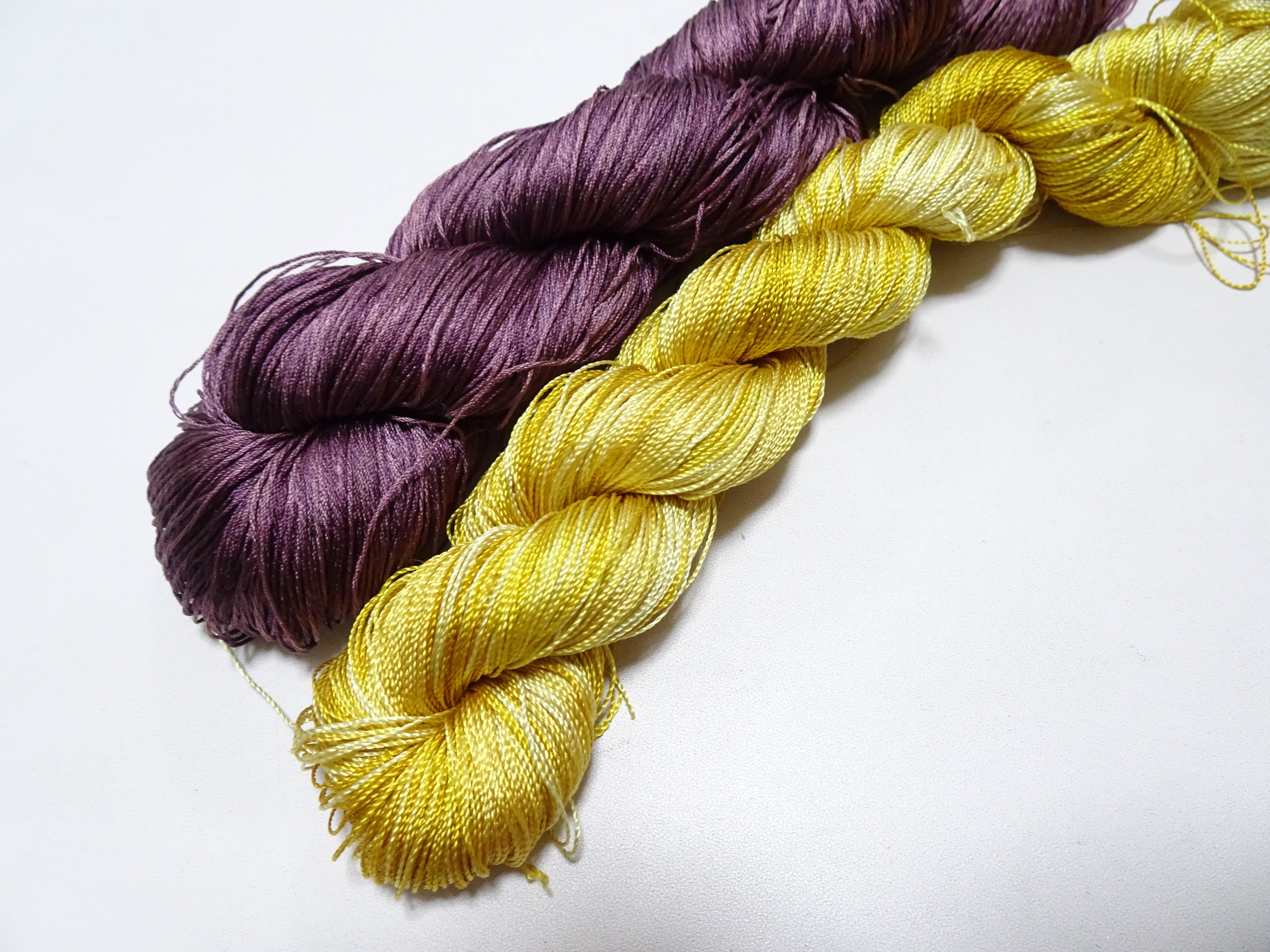 Japanese Vintage Twisted Silk Thread 2sets Embroidery & Weaving 18451