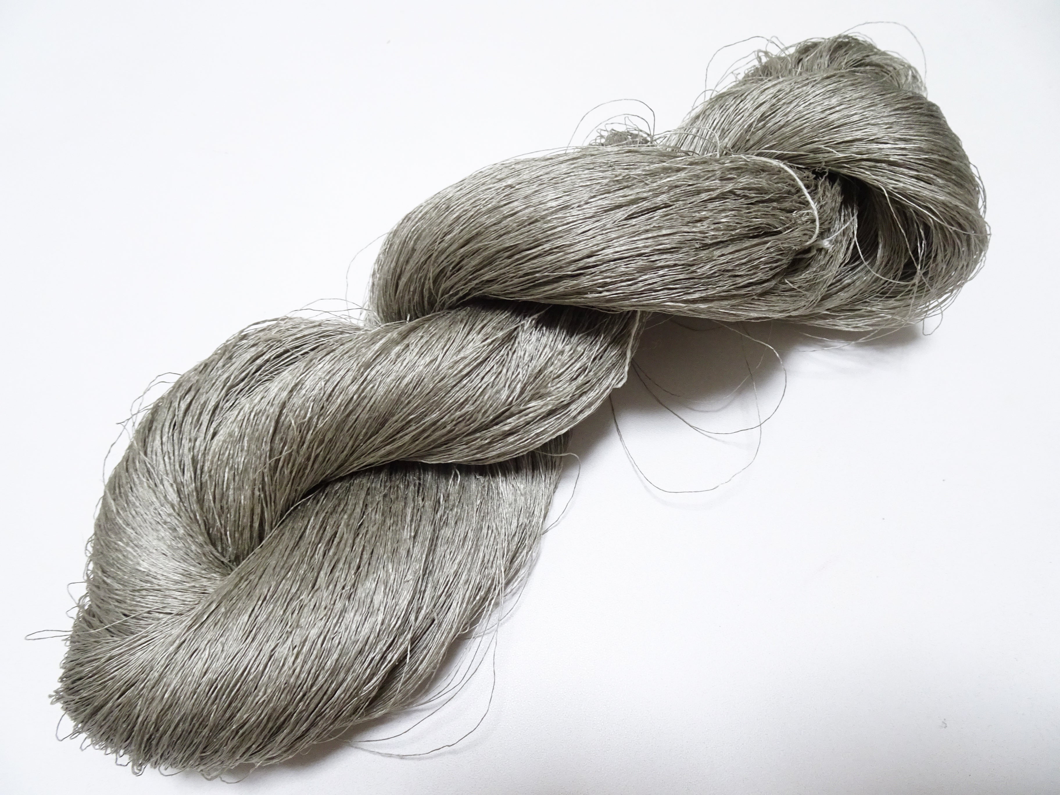 Japanese vintage Tsumugi silk thread embroidery & weave 8749