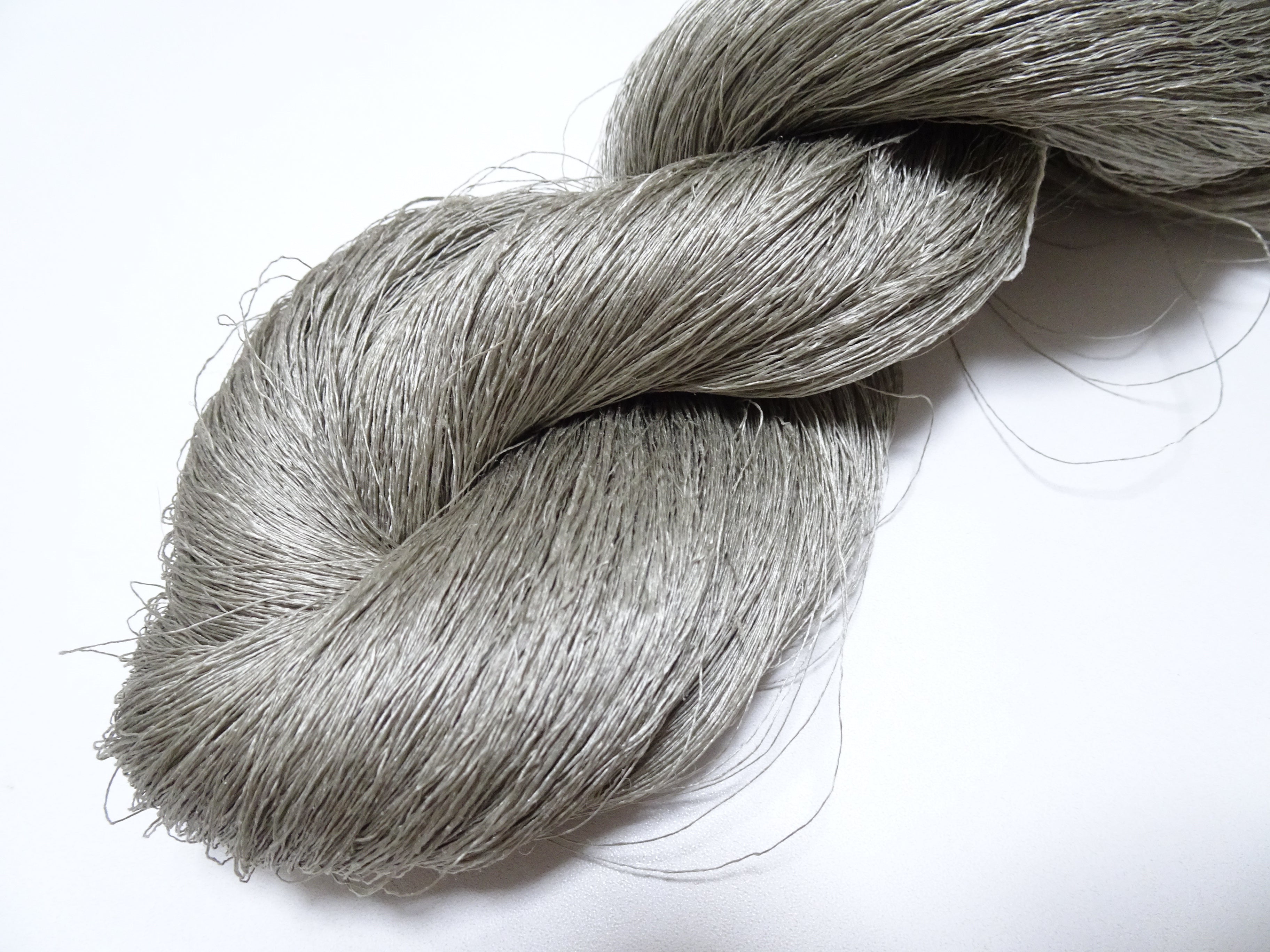 Japanese vintage Tsumugi silk thread embroidery & weave 8749