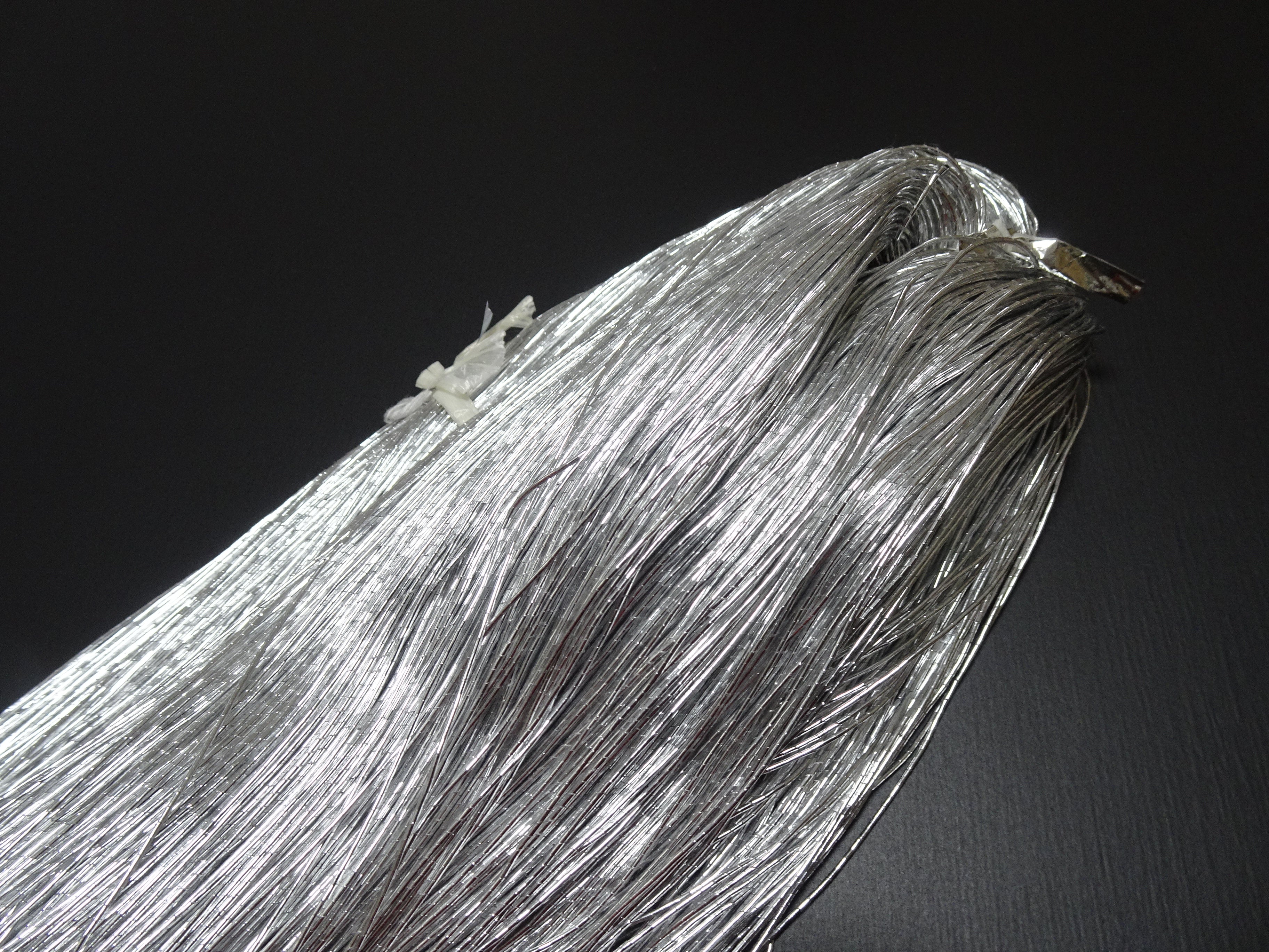Special Price!!Japanese Vintage High Class Aluminum Leaf Silver Thread 12 Embroidery 500M  0.75mm  17711