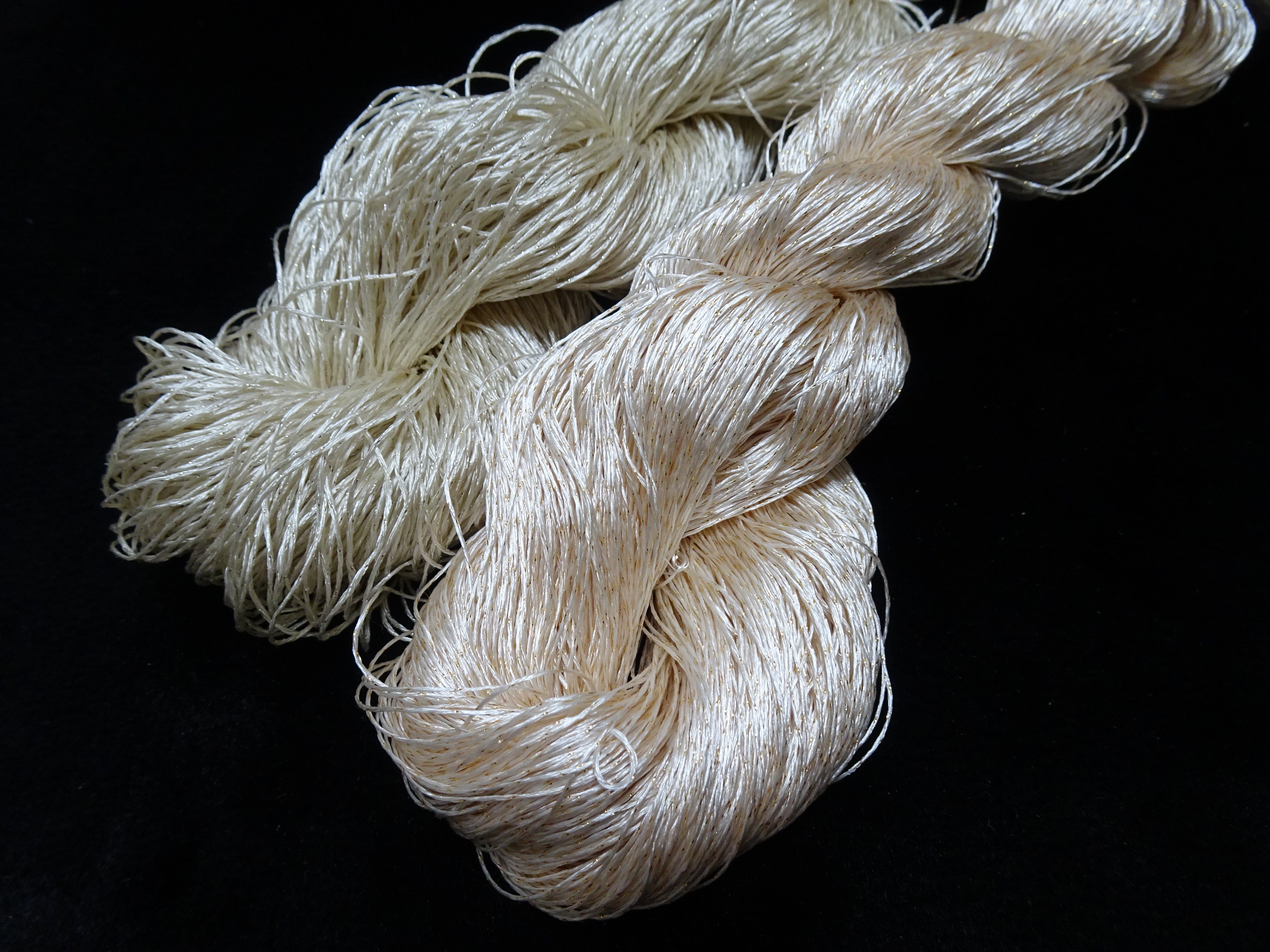 Japanese Vintage High Class Rare Silk Thread 2sets Mixture of Gold embroidery 17913