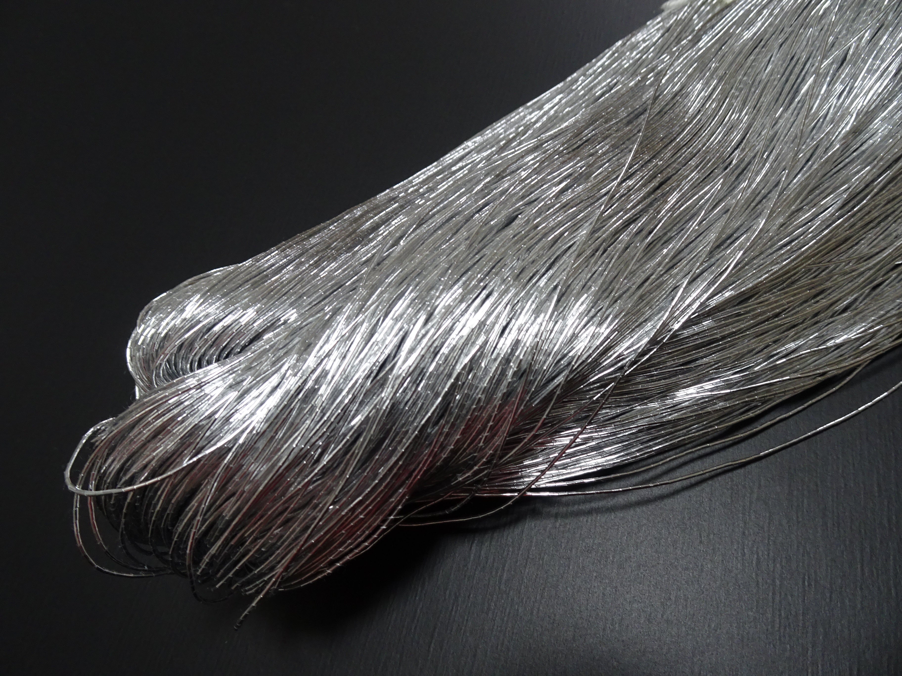 Special Price!!Japanese Vintage High Class Aluminum Leaf Silver Thread 12 Embroidery 500M  0.75mm  17711