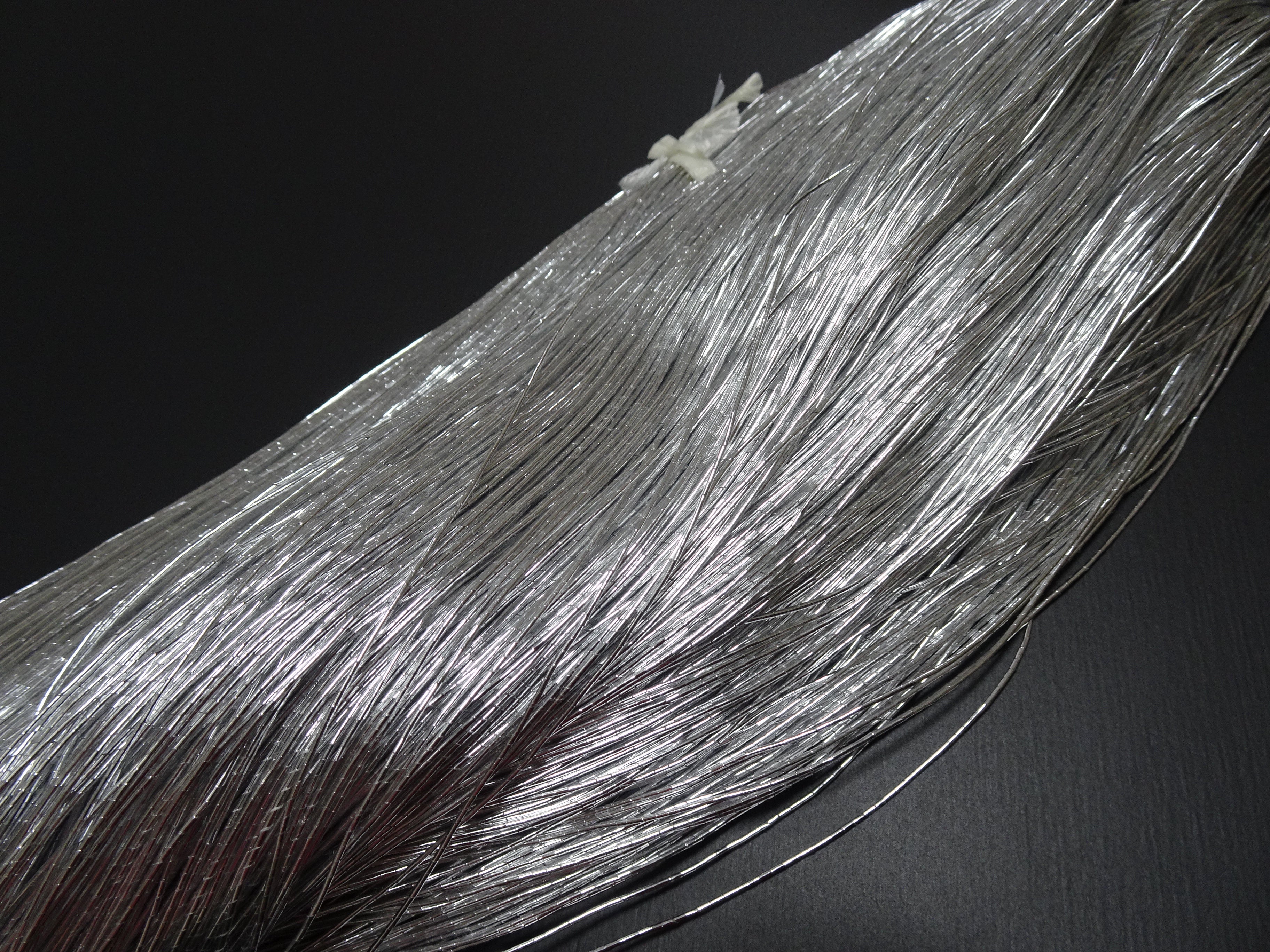 Special Price!!Japanese Vintage High Class Aluminum Leaf Silver Thread 12 Embroidery 500M  0.75mm  17711