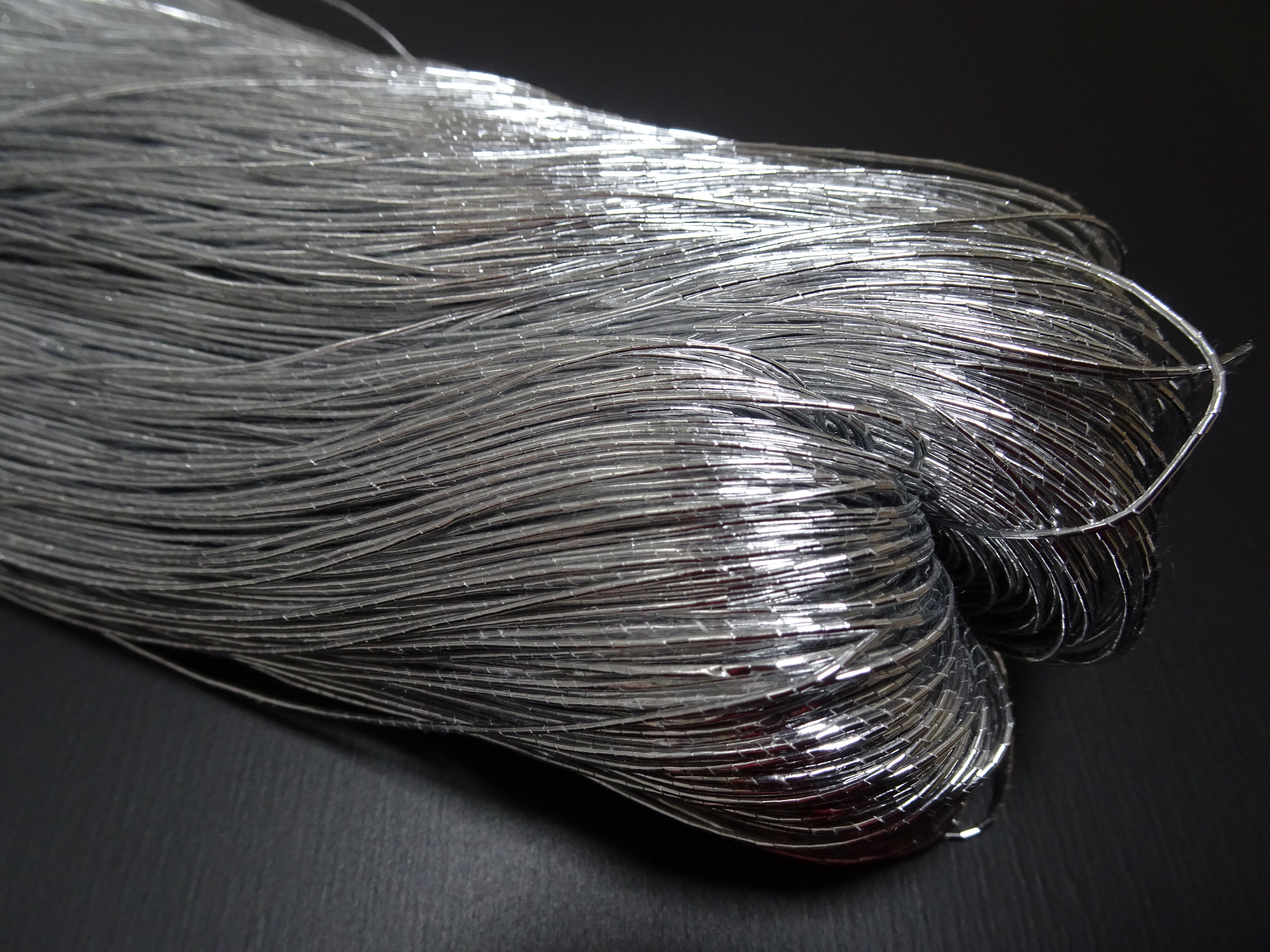 Special Price!!Japanese Vintage High Class Aluminum Leaf Silver Thread 12 Embroidery 500M  0.75mm  17711