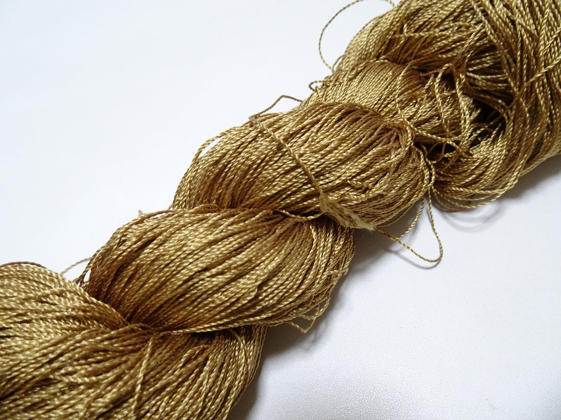 Japanese Vintage Twisted Silk Thread Embroidery & Weaving 17760
