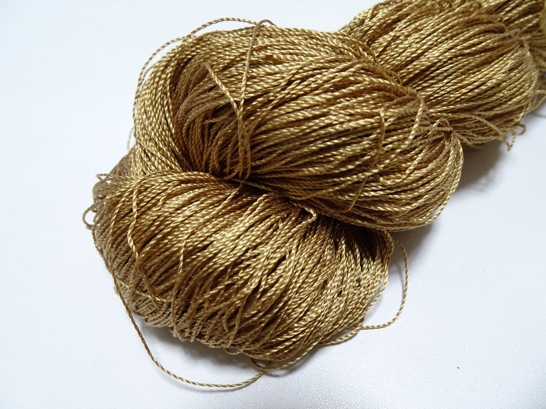 Japanese Vintage Twisted Silk Thread Embroidery & Weaving 17760