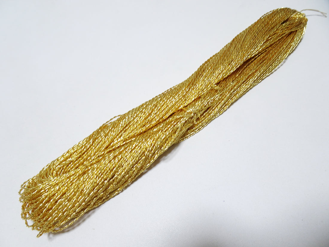 Japanese vintage rare Double Twist high class gold leaf thread 200M embroidery  8490