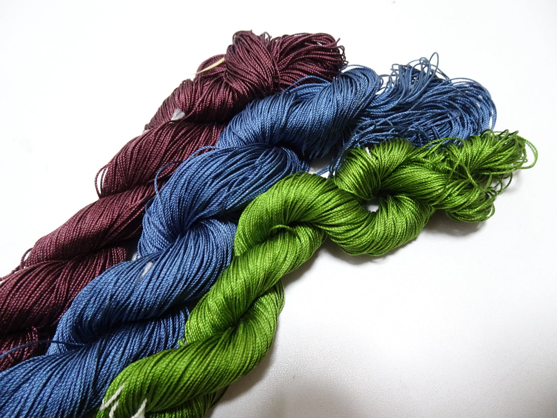 Japanese Vintage Silk Thread 3sets Embroidery 16636