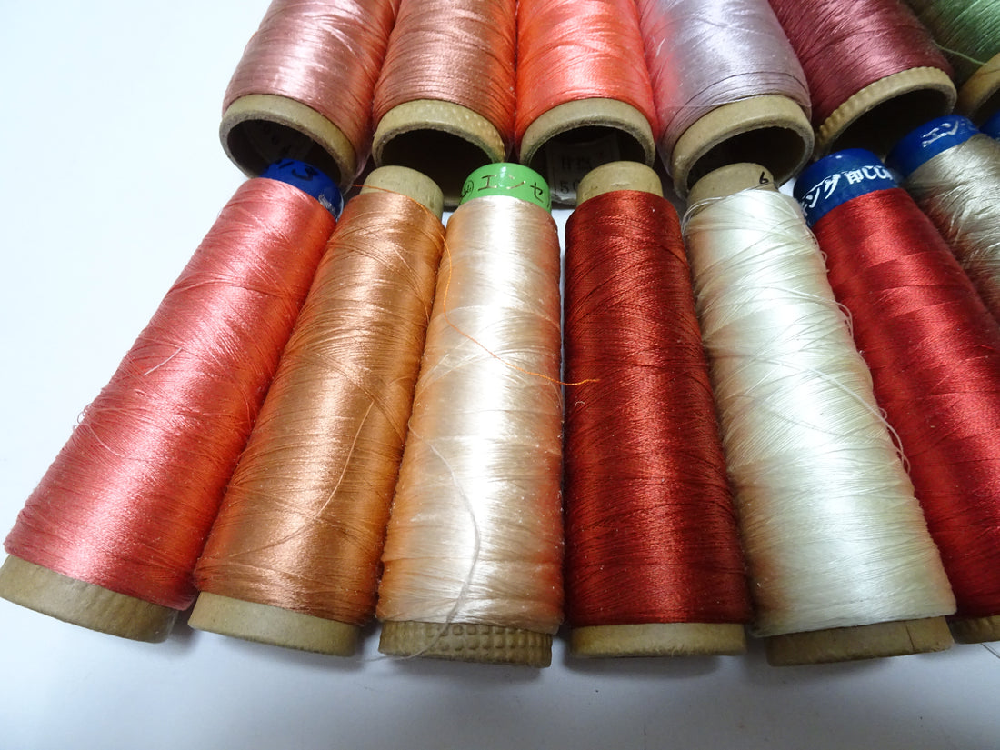 Great deal!! Japanese vintage silk thread 14sets embroidery Imperfect item (please see description for details)  16383