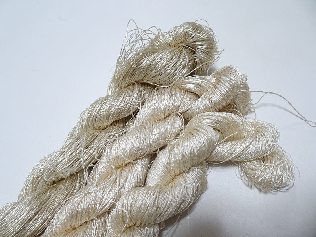 Japanese vintage high class rare silk thread 3sets Mixture of Gold embroidery 9533