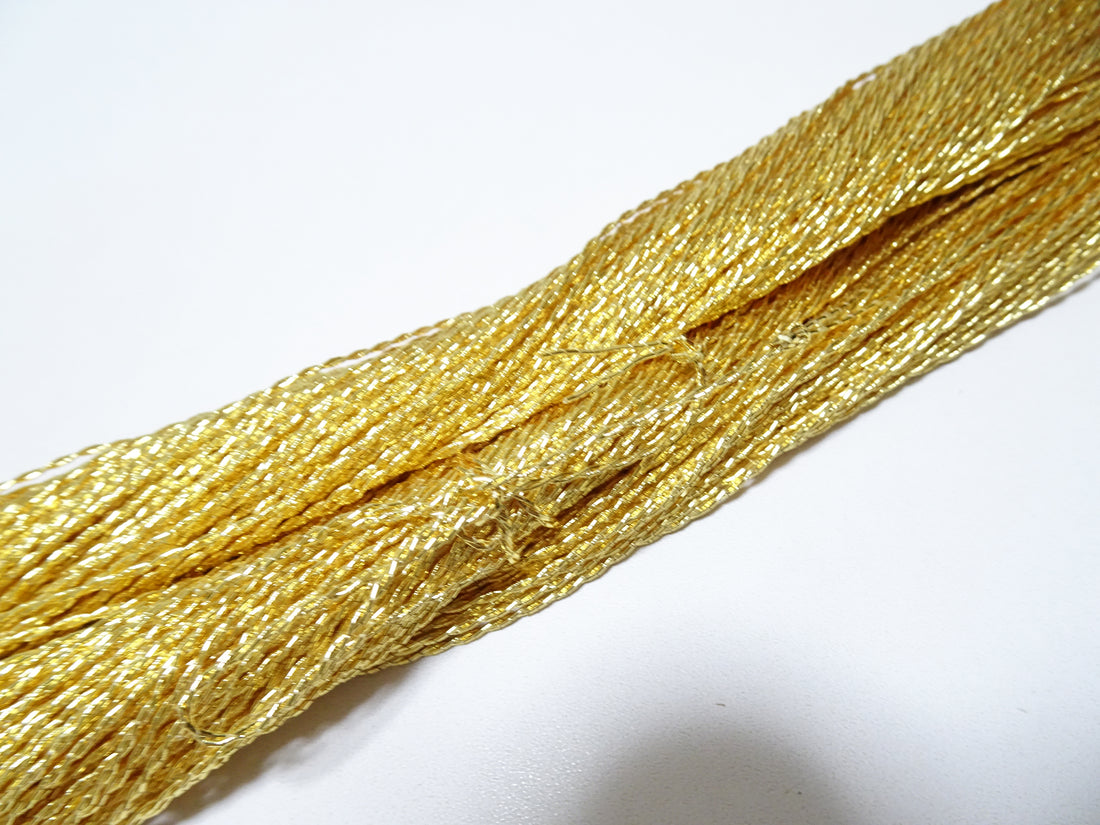 Japanese vintage rare Double Twist high class gold leaf thread 200M embroidery  8490