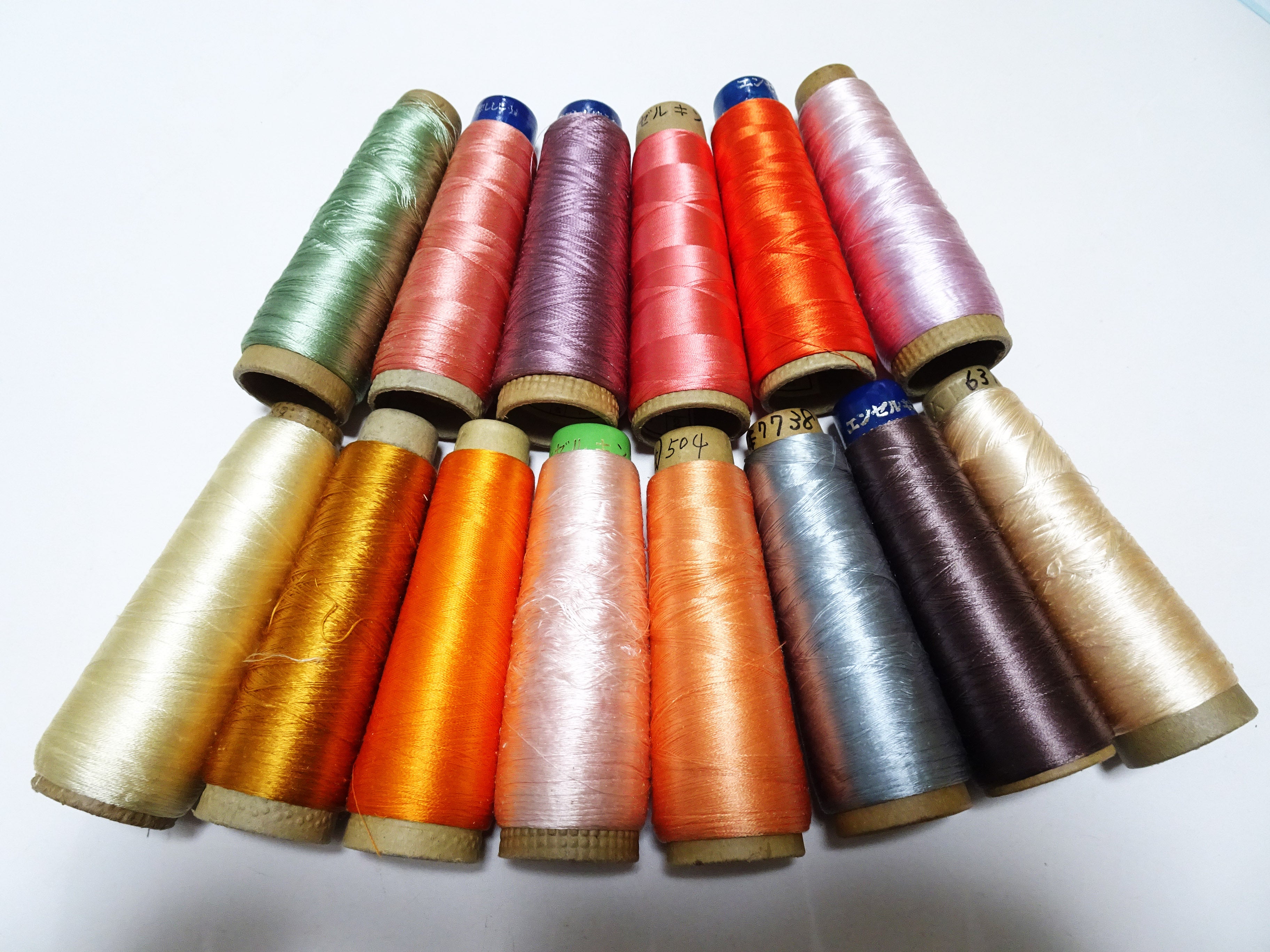Great deal!! Japanese vintage silk thread 14sets embroidery Imperfect item (please see description for details)  16384