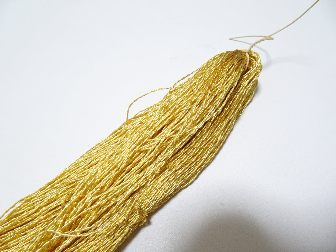 Japanese vintage rare Double Twist high class gold leaf thread  200M embroidery  8491
