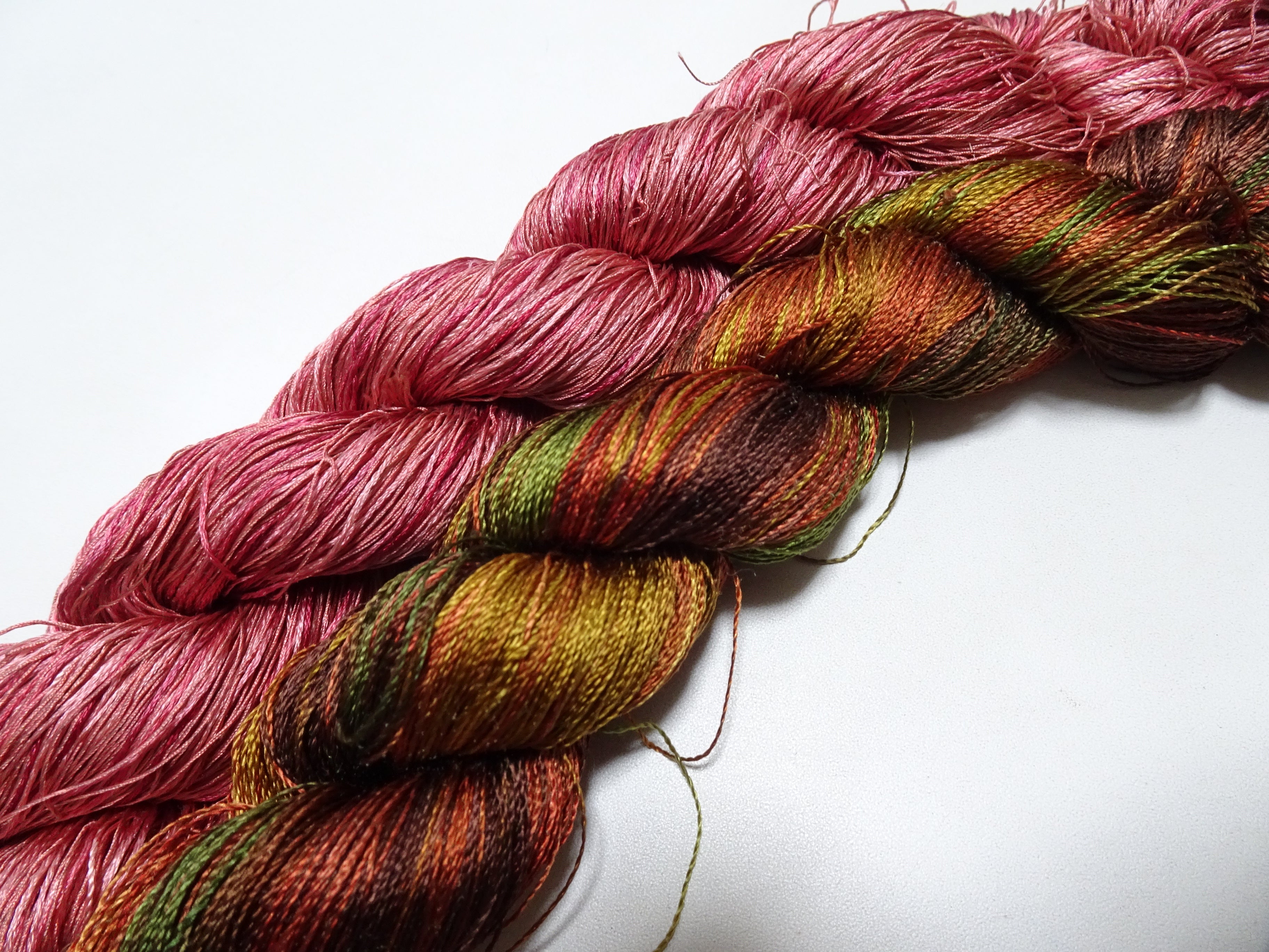Japanese Vintage Twisted Silk Thread 2sets Embroidery & Weaving 18455