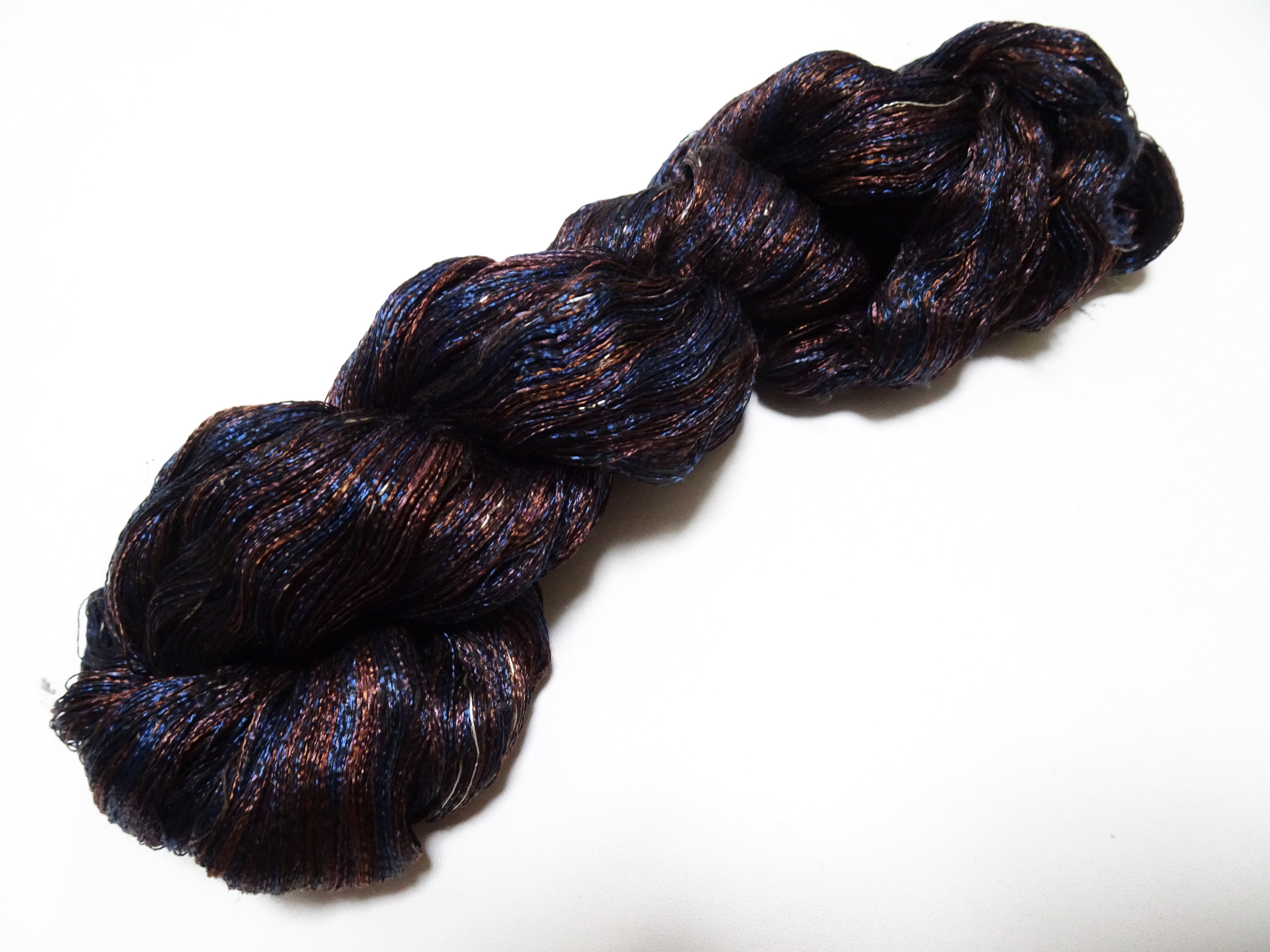 Japanese Vintage Super Rare Indigo Mud Dyeing kasuri loose Twisted Silk Thread Various Sets Embroidery & weave 15532