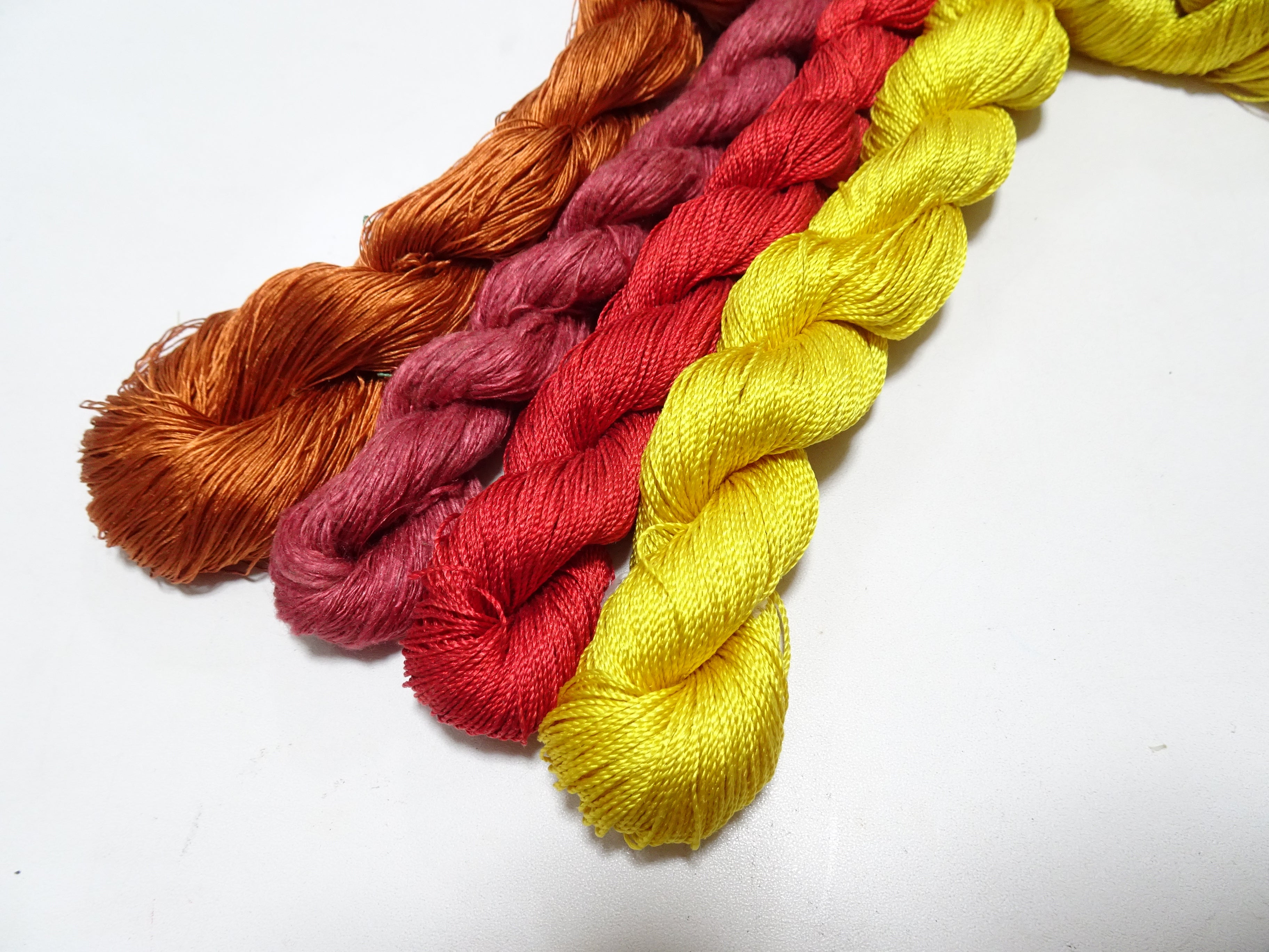 Japanese Vintage Silk Thread 4sets Embroidery 16638