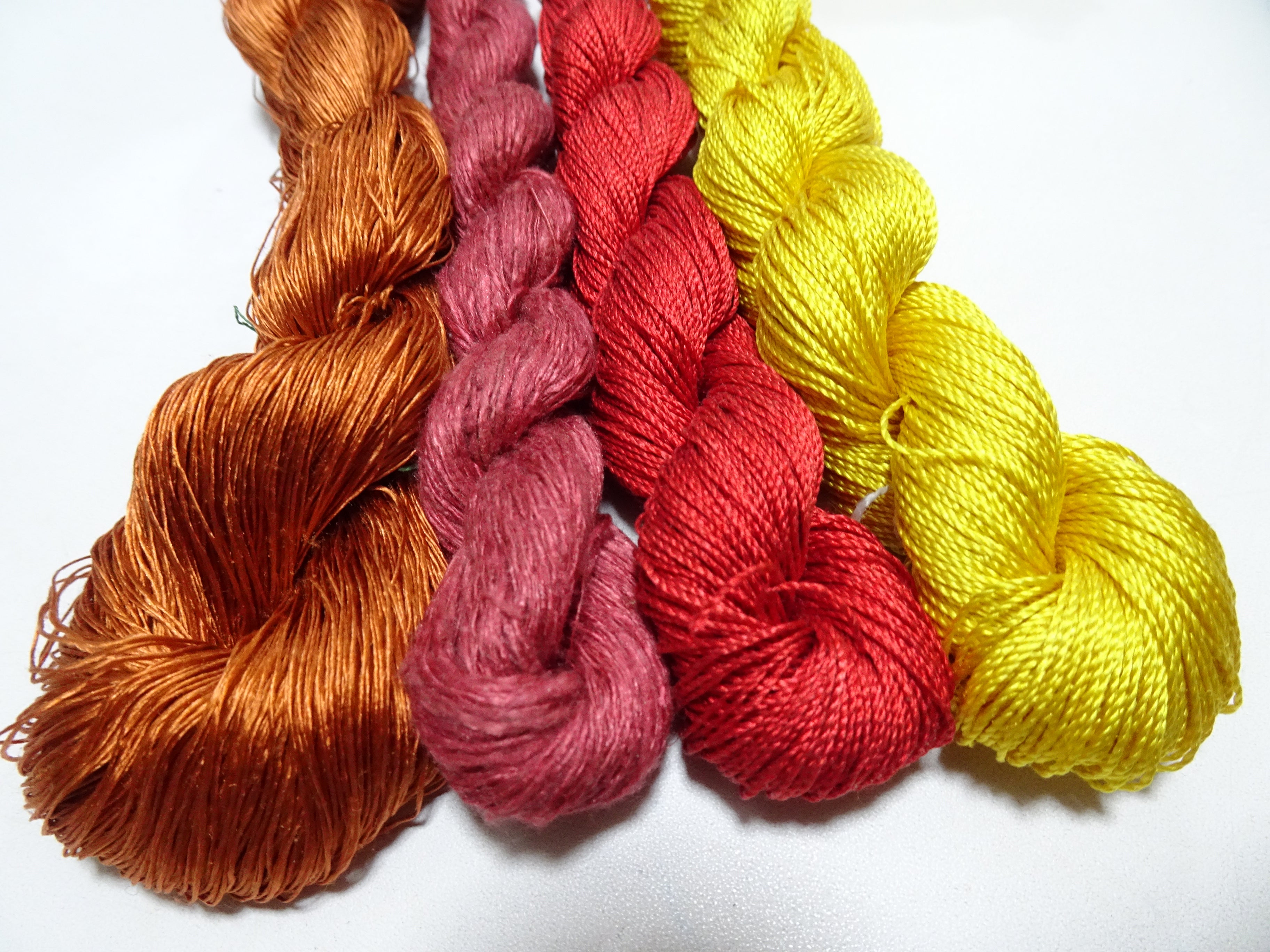 Japanese Vintage Silk Thread 4sets Embroidery 16638