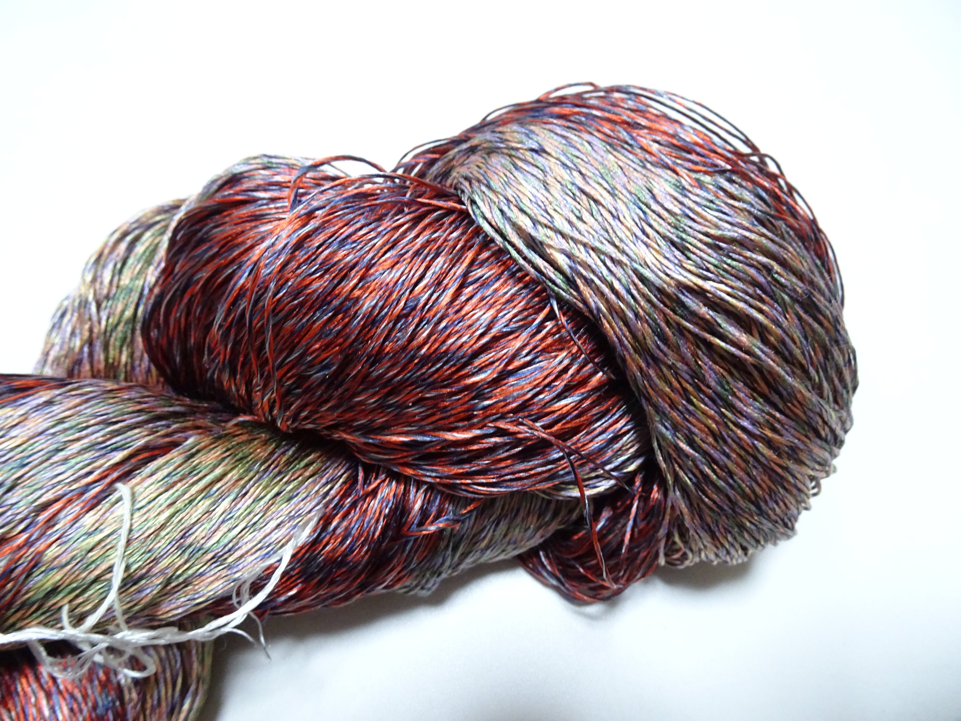 Japanese Tanaka Gen Silk – One-of-a-Kind Hand-Dyed Artistic Silk Thread, Rare Japanese Artisan Yarn, Limited Stock 19133