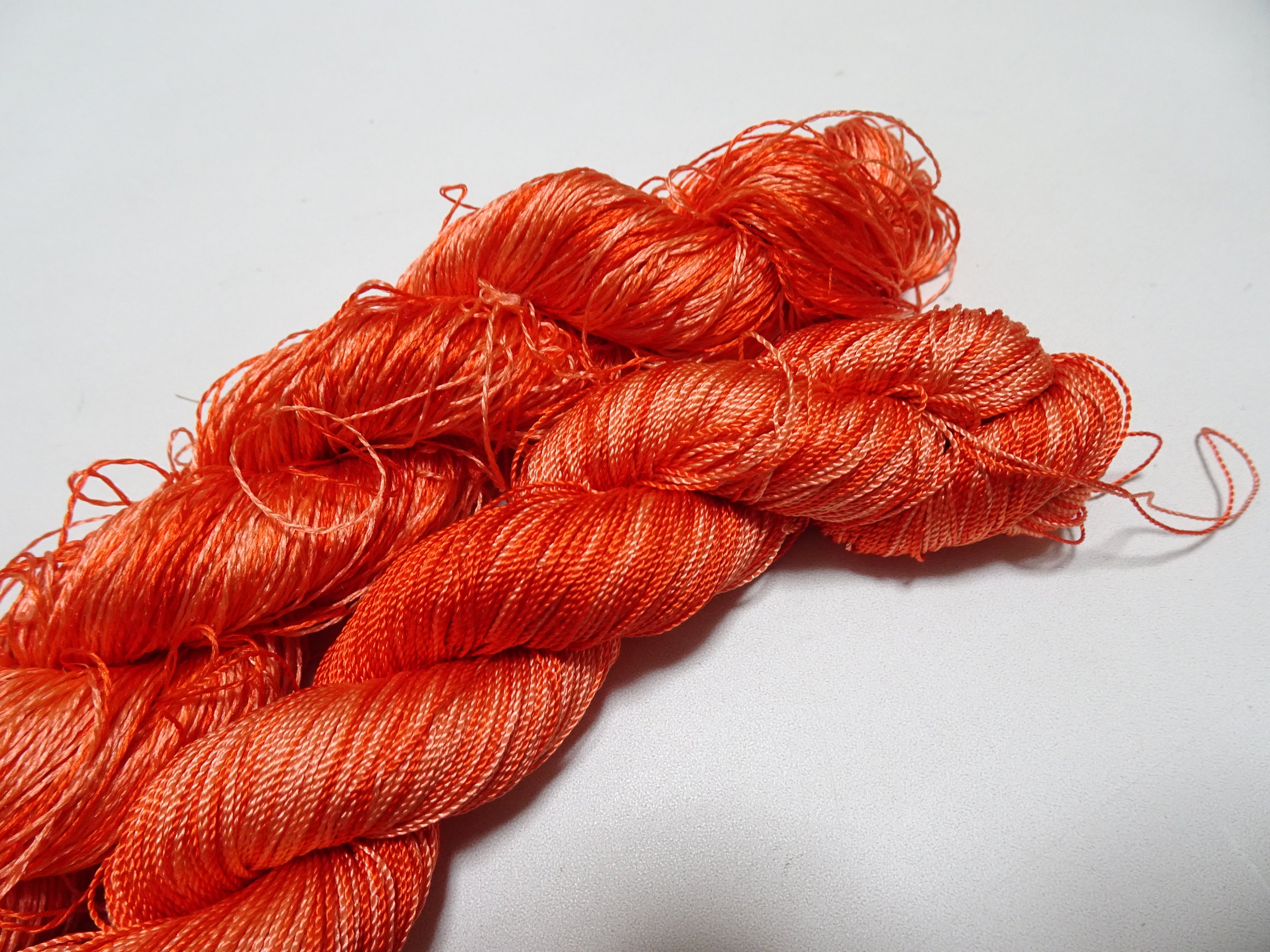 Japanese Vintage Twisted Silk Thread 2sets Embroidery & Weaving 18457