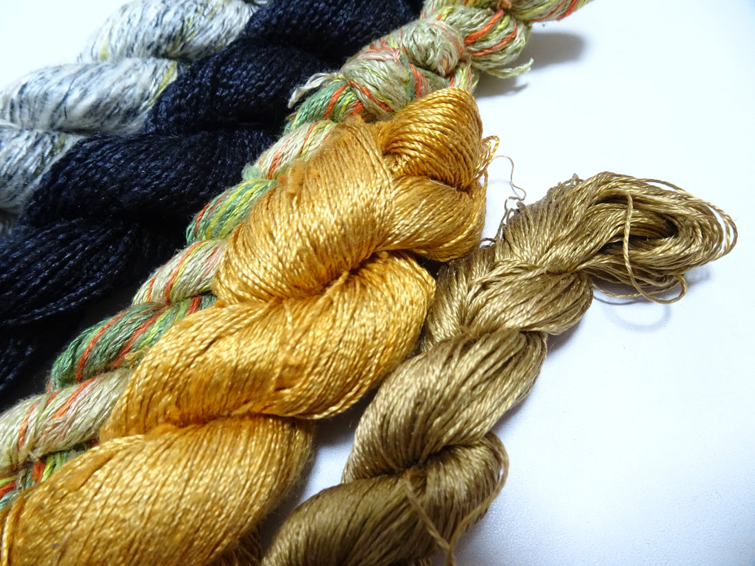 Japanese Vintage Silk Thread 5sets Embroidery 16639