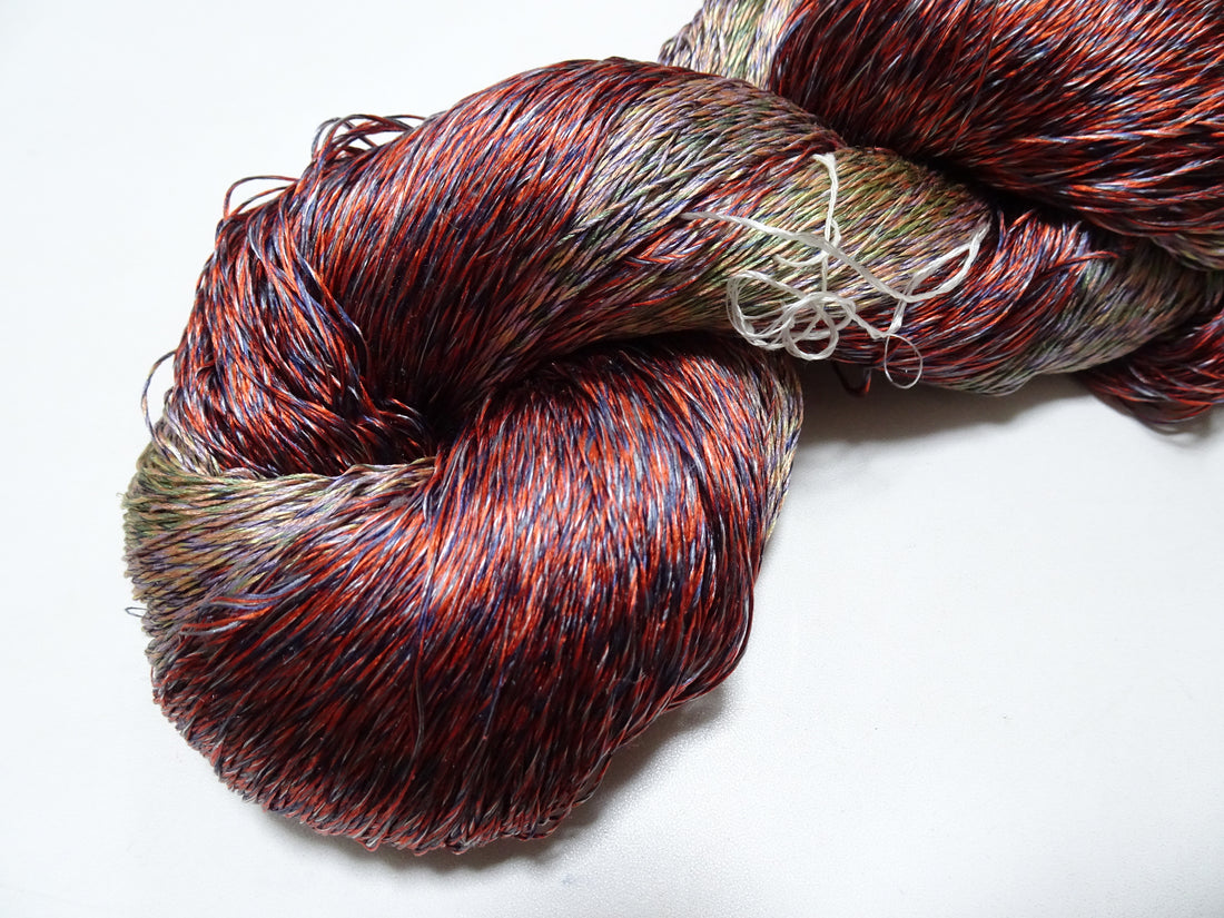 Japanese Tanaka Gen Silk – One-of-a-Kind Hand-Dyed Artistic Silk Thread, Rare Japanese Artisan Yarn, Limited Stock 19133
