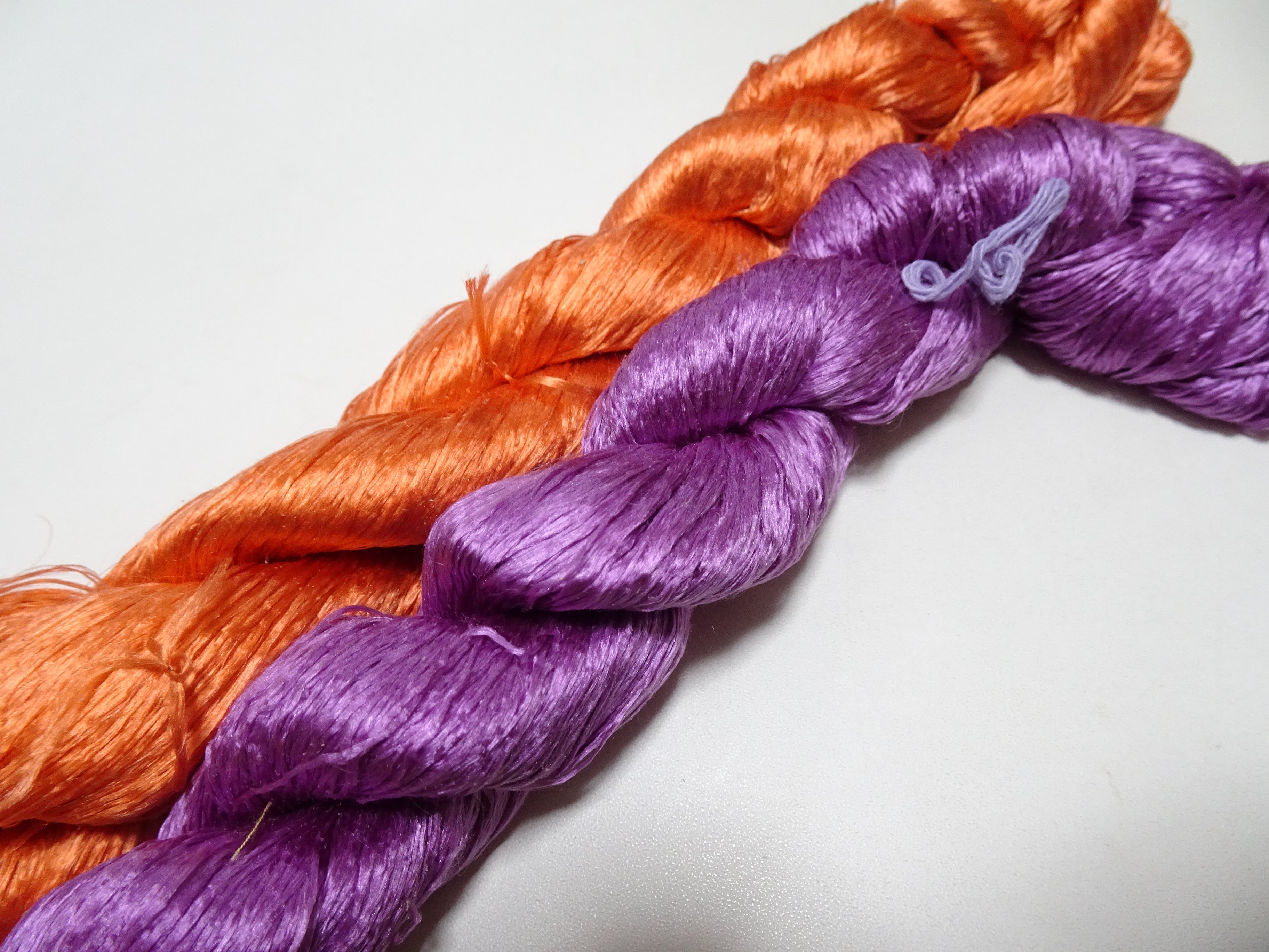 Japanese Vintage loose Twisted Silk Thread 2sets Embroidery 14557