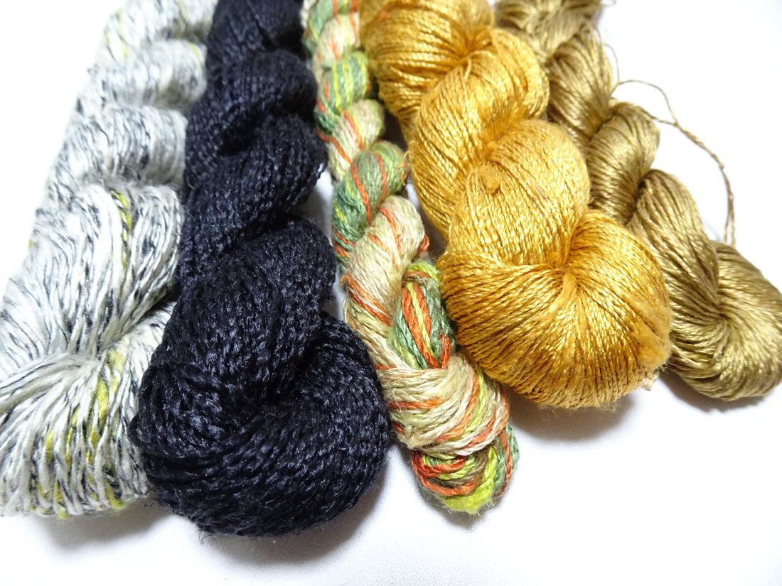 Japanese Vintage Silk Thread 5sets Embroidery 16639
