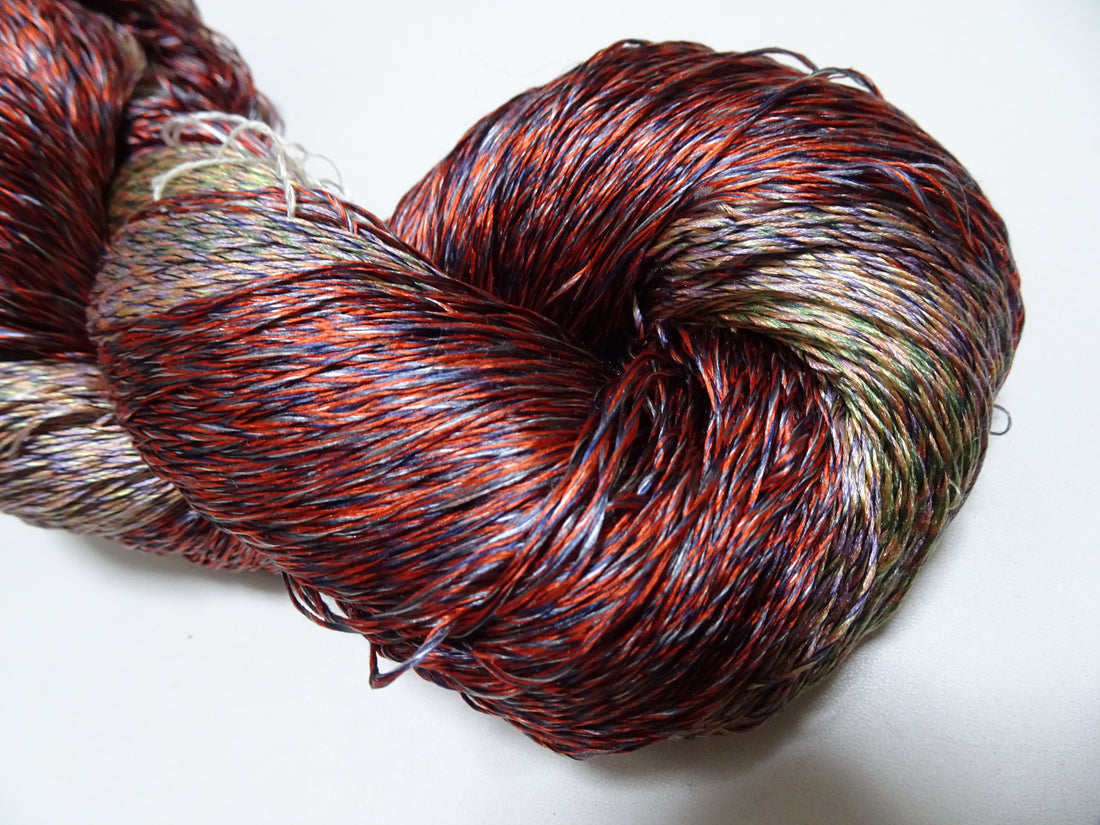 Japanese Tanaka Gen Silk – One-of-a-Kind Hand-Dyed Artistic Silk Thread, Rare Japanese Artisan Yarn, Limited Stock 19133