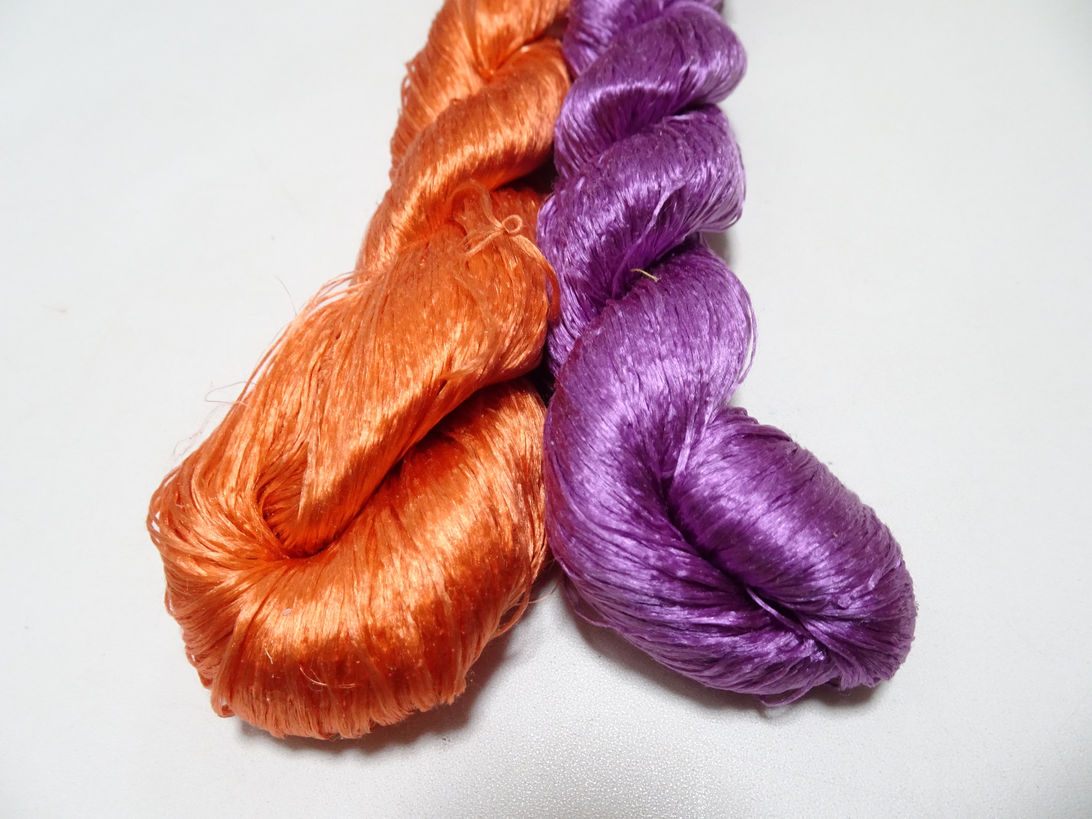 Japanese Vintage loose Twisted Silk Thread 2sets Embroidery 14557