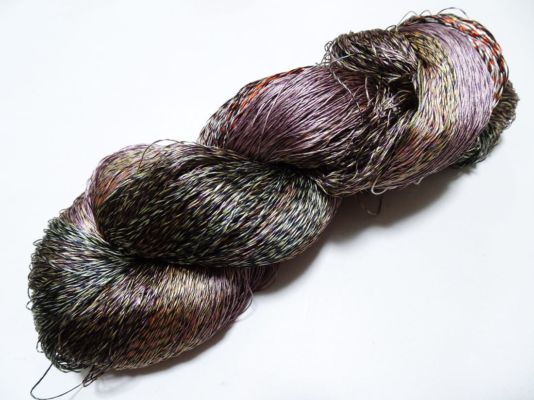 Japanese Tanaka Gen Silk – One-of-a-Kind Hand-Dyed Artistic Silk Thread, Rare Japanese Artisan Yarn, Limited Stock 19134