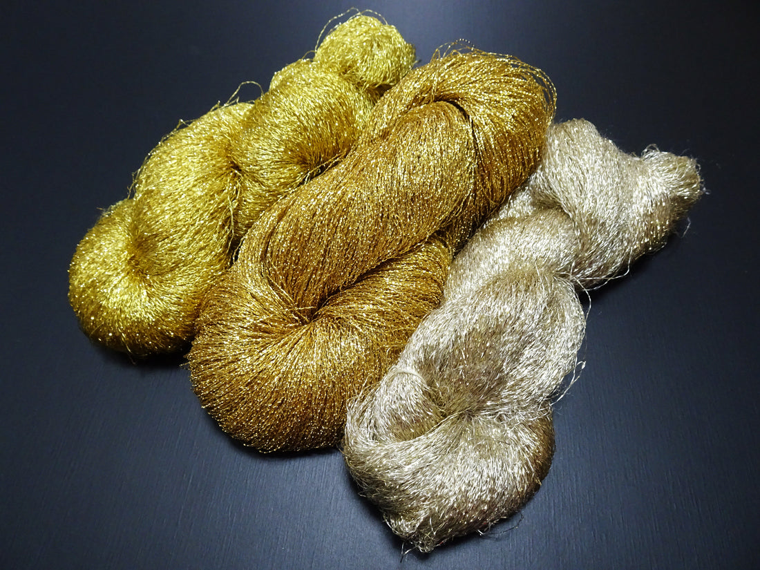 Japanese Vintage Metallic Thread 3sets Embroidery 17717
