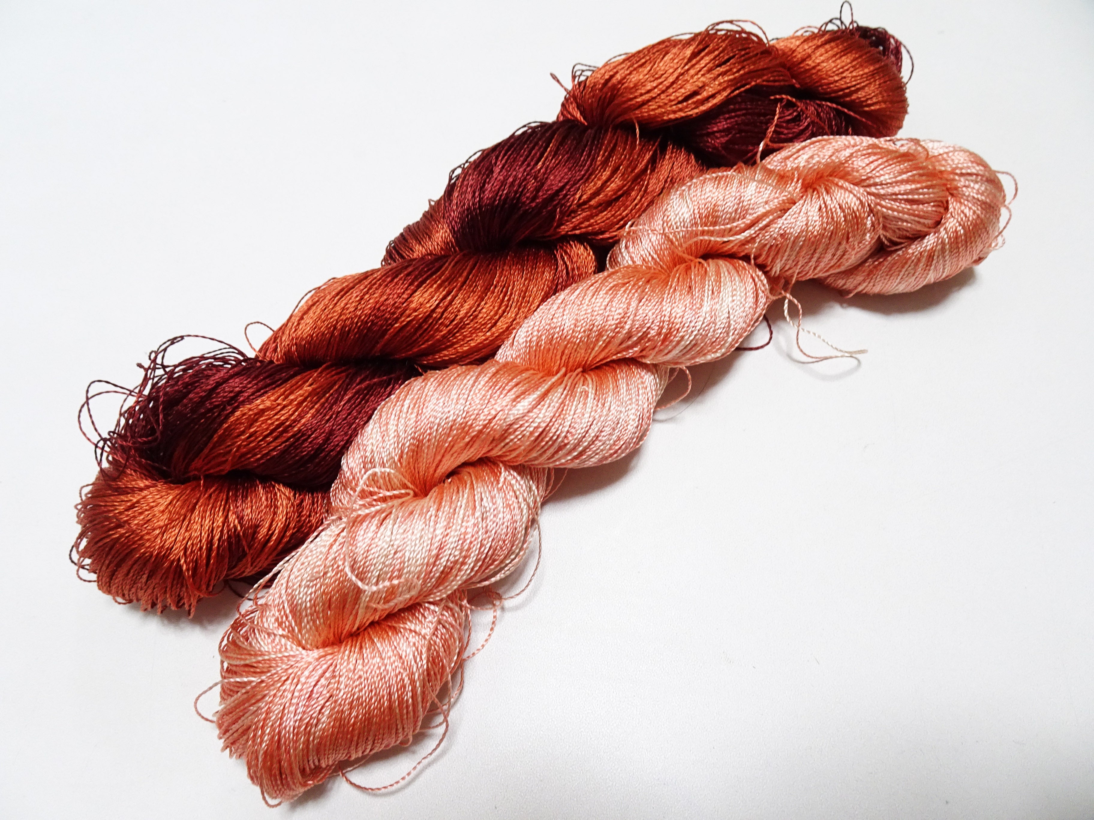 Japanese Vintage Twisted Silk Thread 2sets Embroidery & Weaving 18458