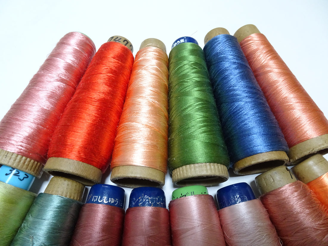 Great deal!! Japanese vintage silk thread 14sets embroidery Imperfect item (please see description for details)  16387