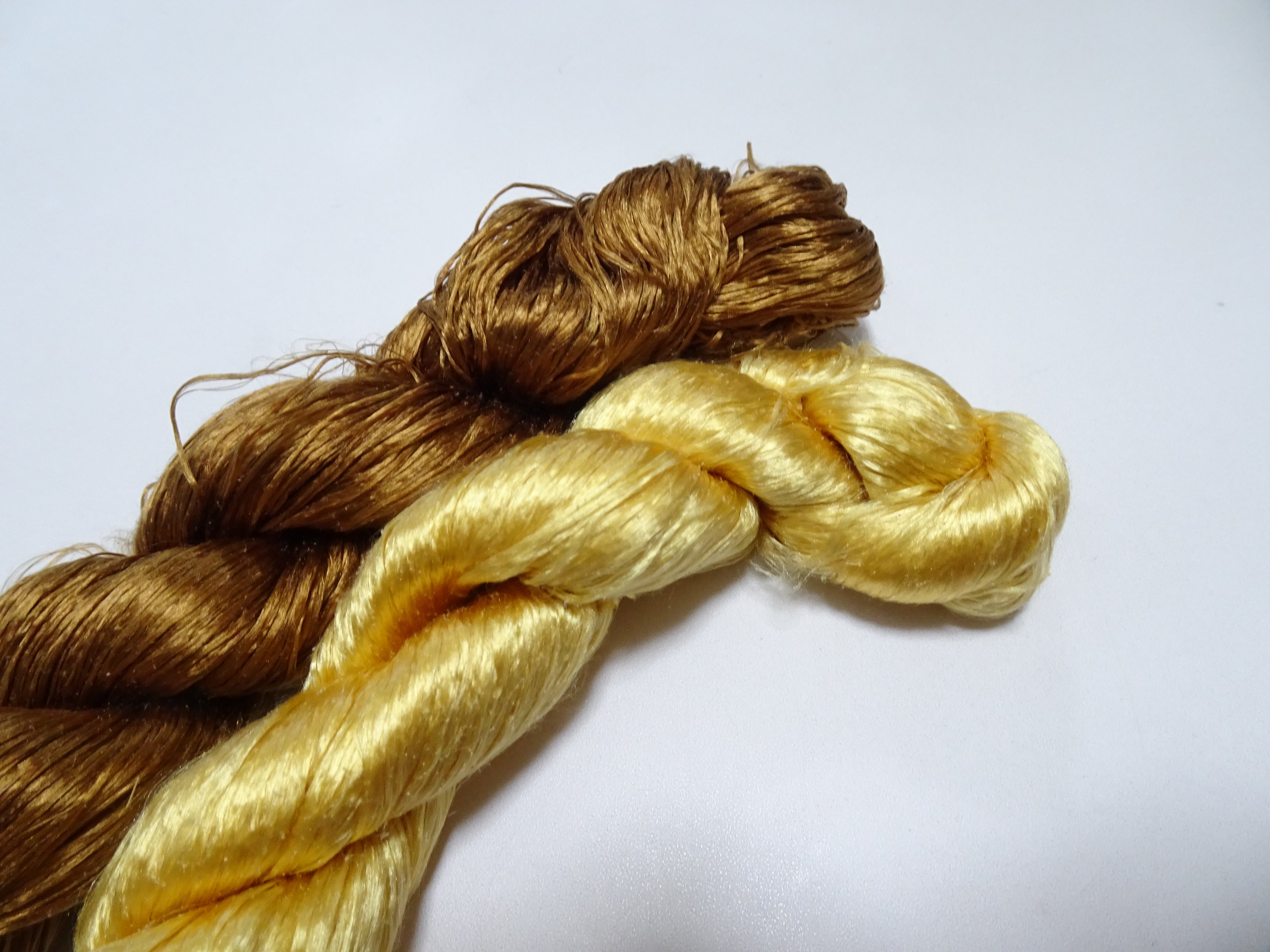 Japanese Vintage loose Twisted Silk Thread 2sets Embroidery 14558