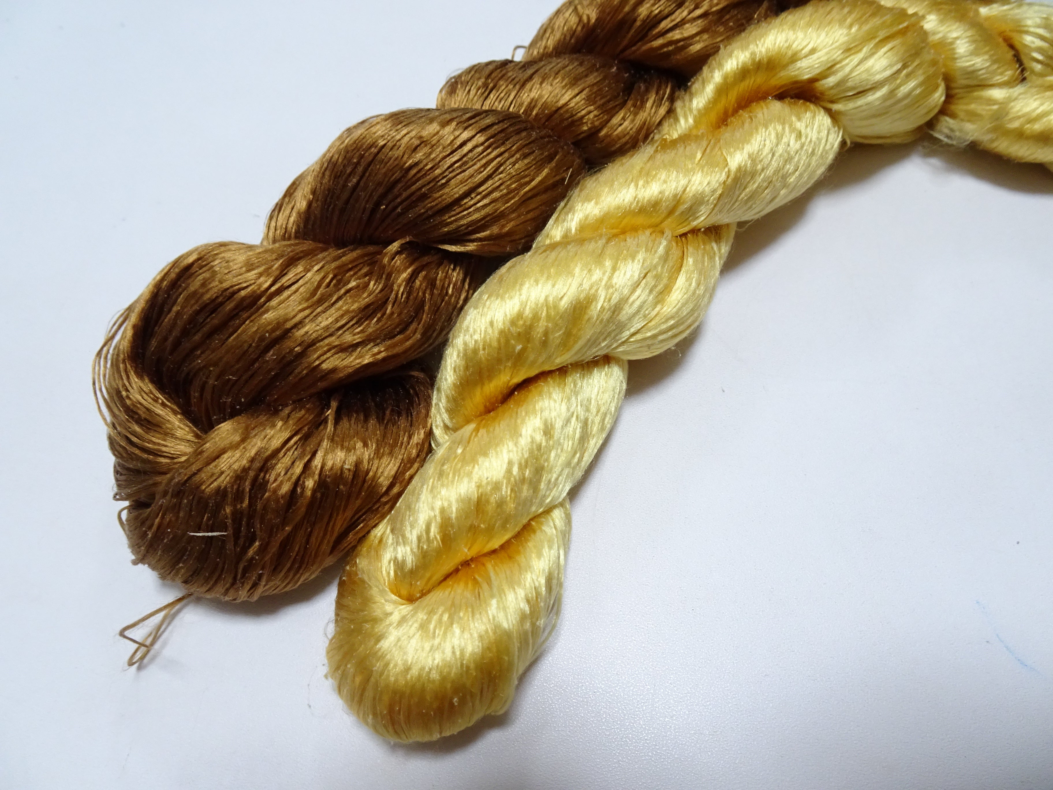 Japanese Vintage loose Twisted Silk Thread 2sets Embroidery 14558